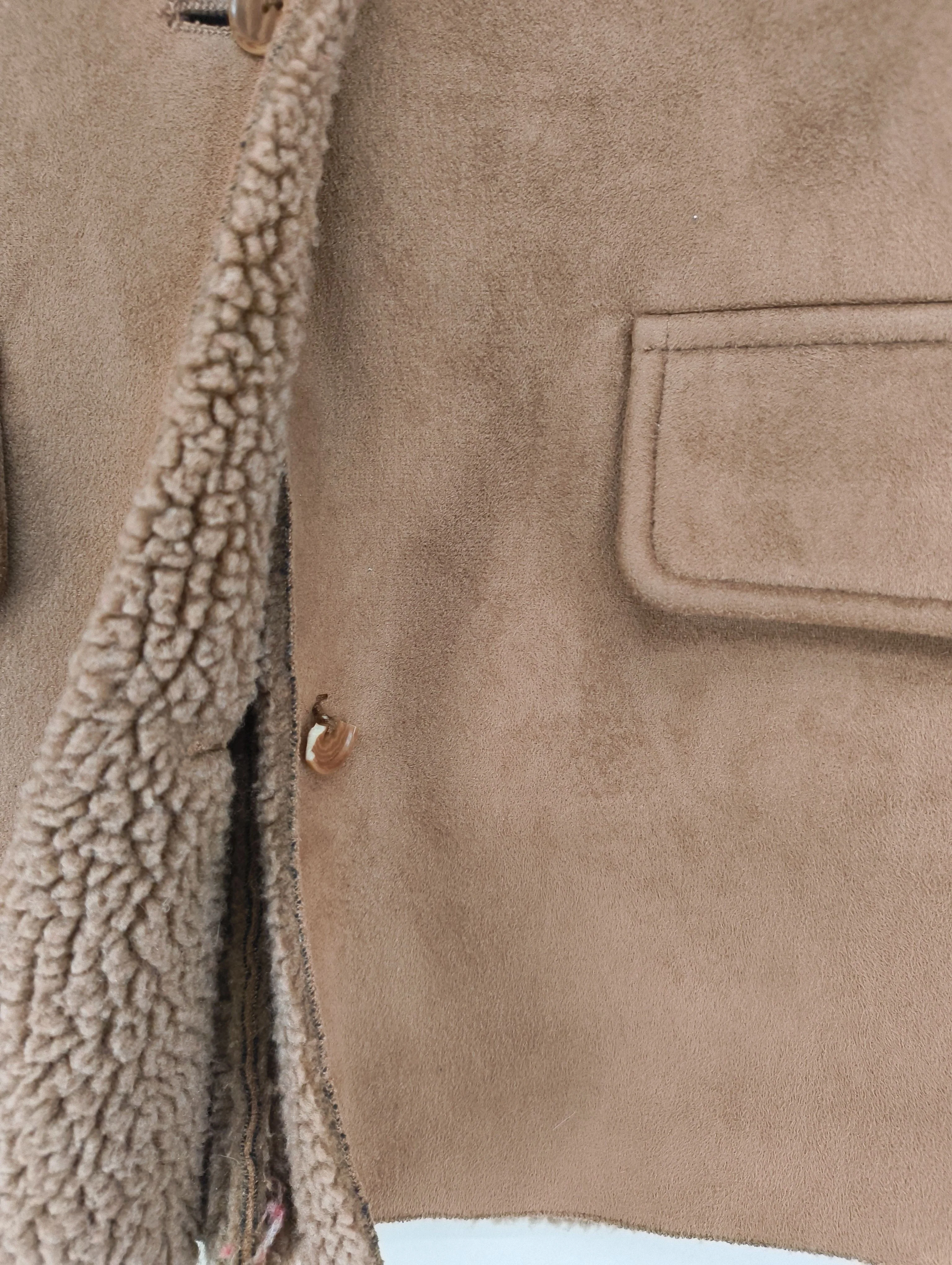 Lands End Overcoat jacket tan - Image 6