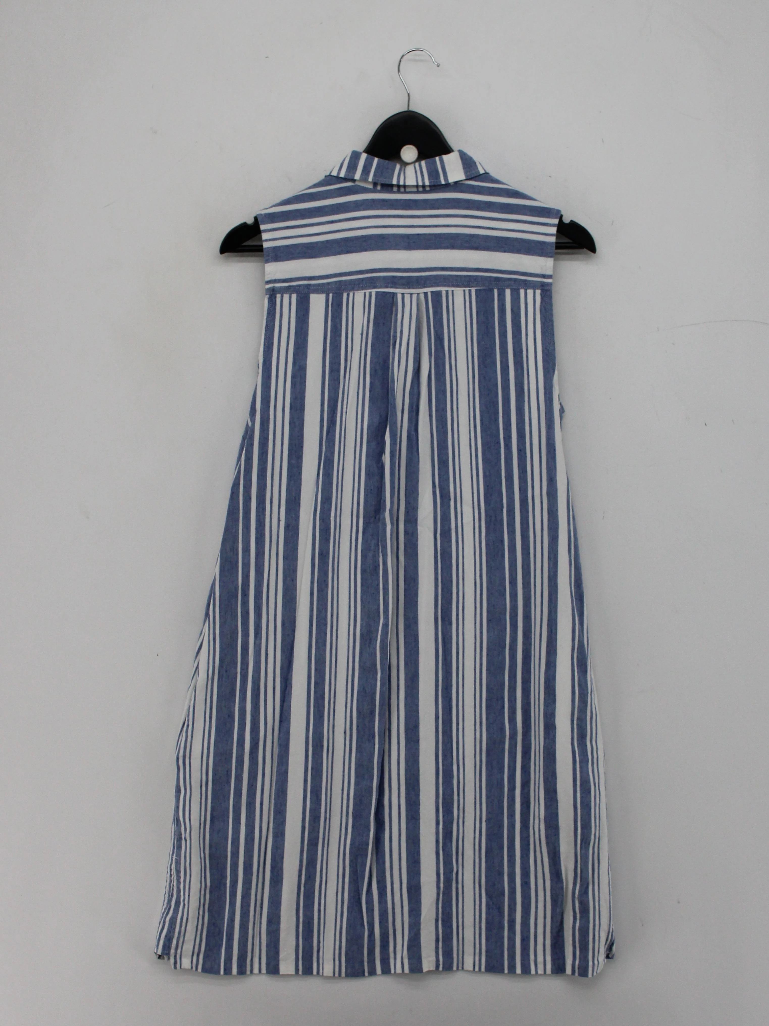 Lands End Shirt Mini Dress UK12 in Blue - Image 2