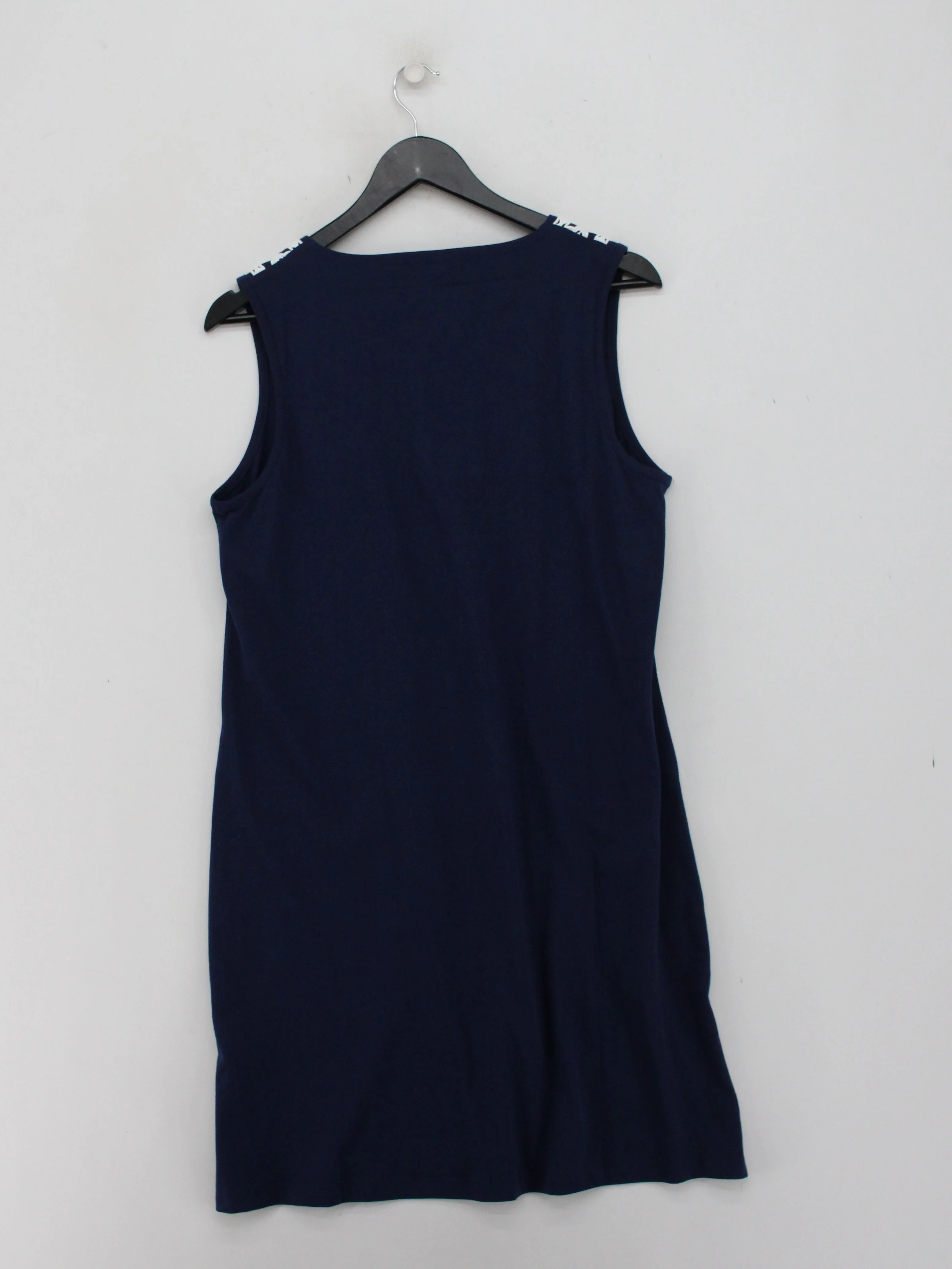 Lands End T-Shirt Mini Dress UK12 in Blue - Image 2