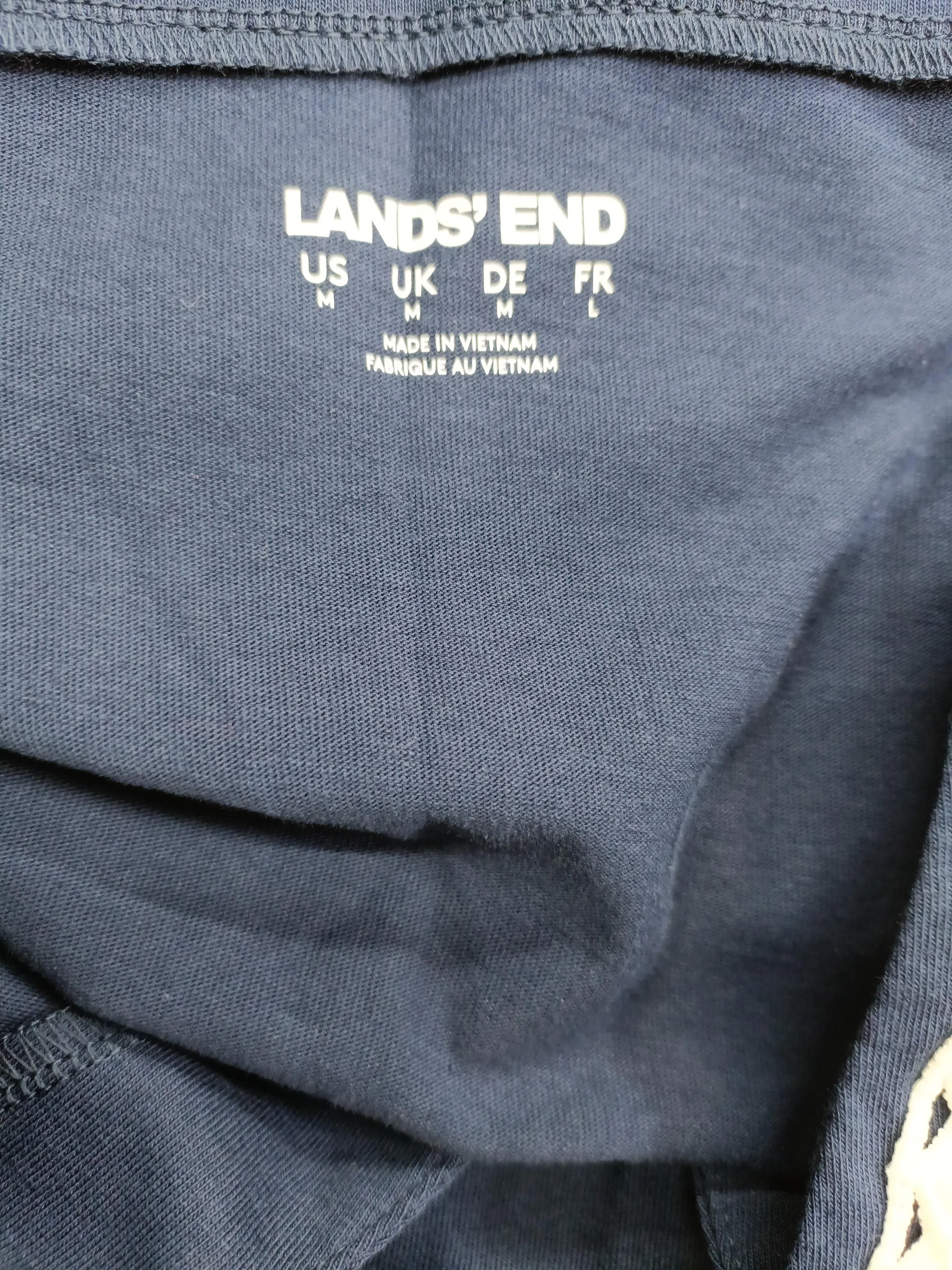 Lands End T-Shirt Mini Dress UK12 in Blue - Image 5