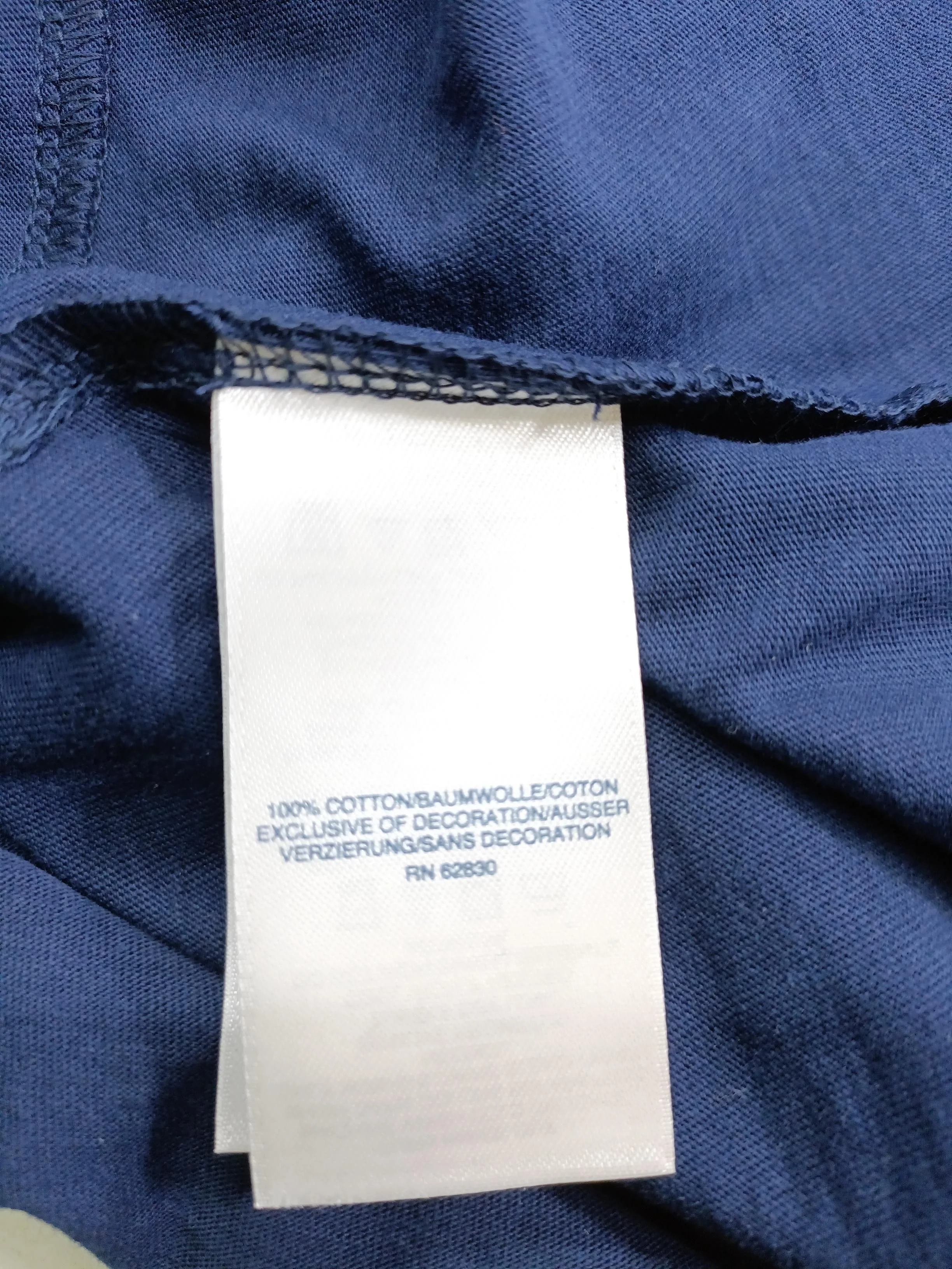 Lands End T-Shirt Mini Dress UK12 in Blue - Image 6