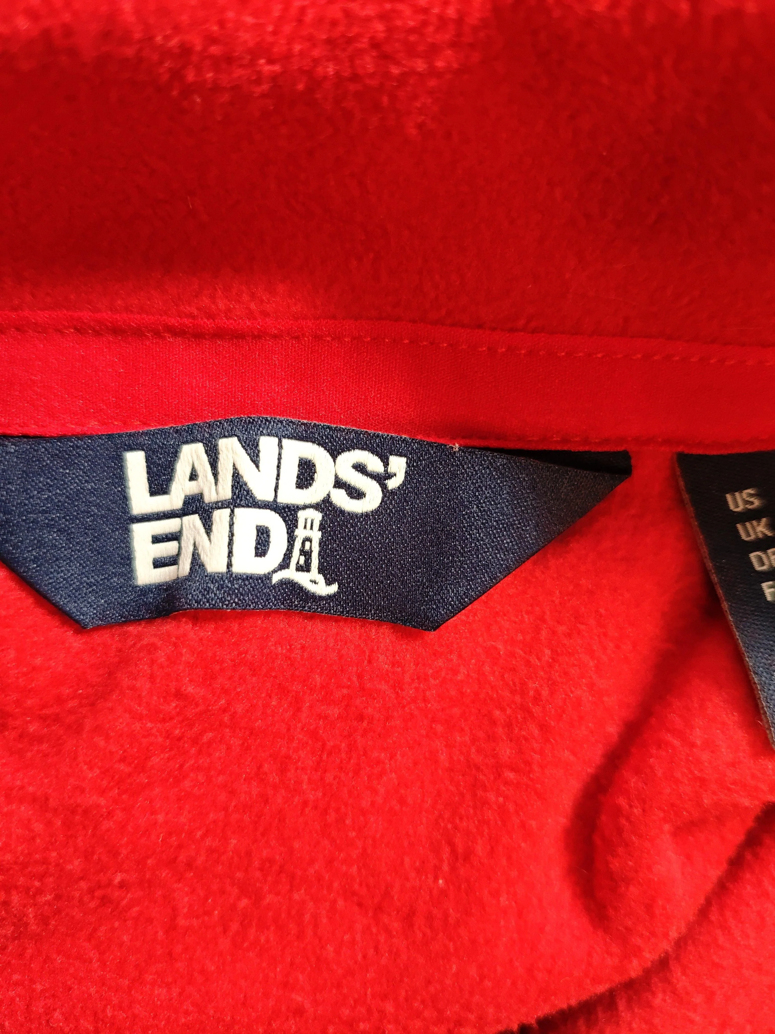 Lands End Windbreaker jacket red - Image 5