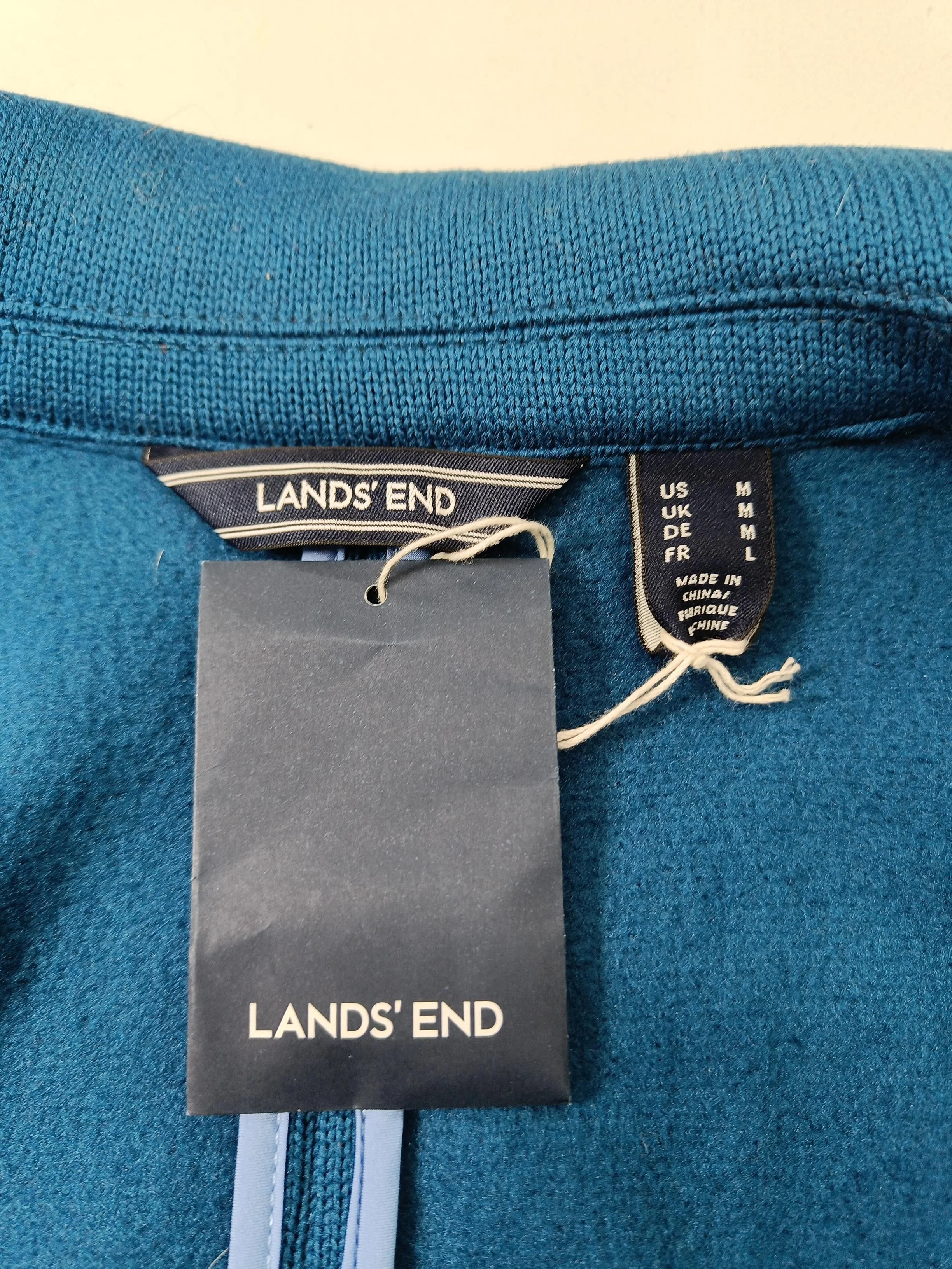 Lands End Women's Blazer M Blue 100% Polyester Overcoat New with tags - Image 5