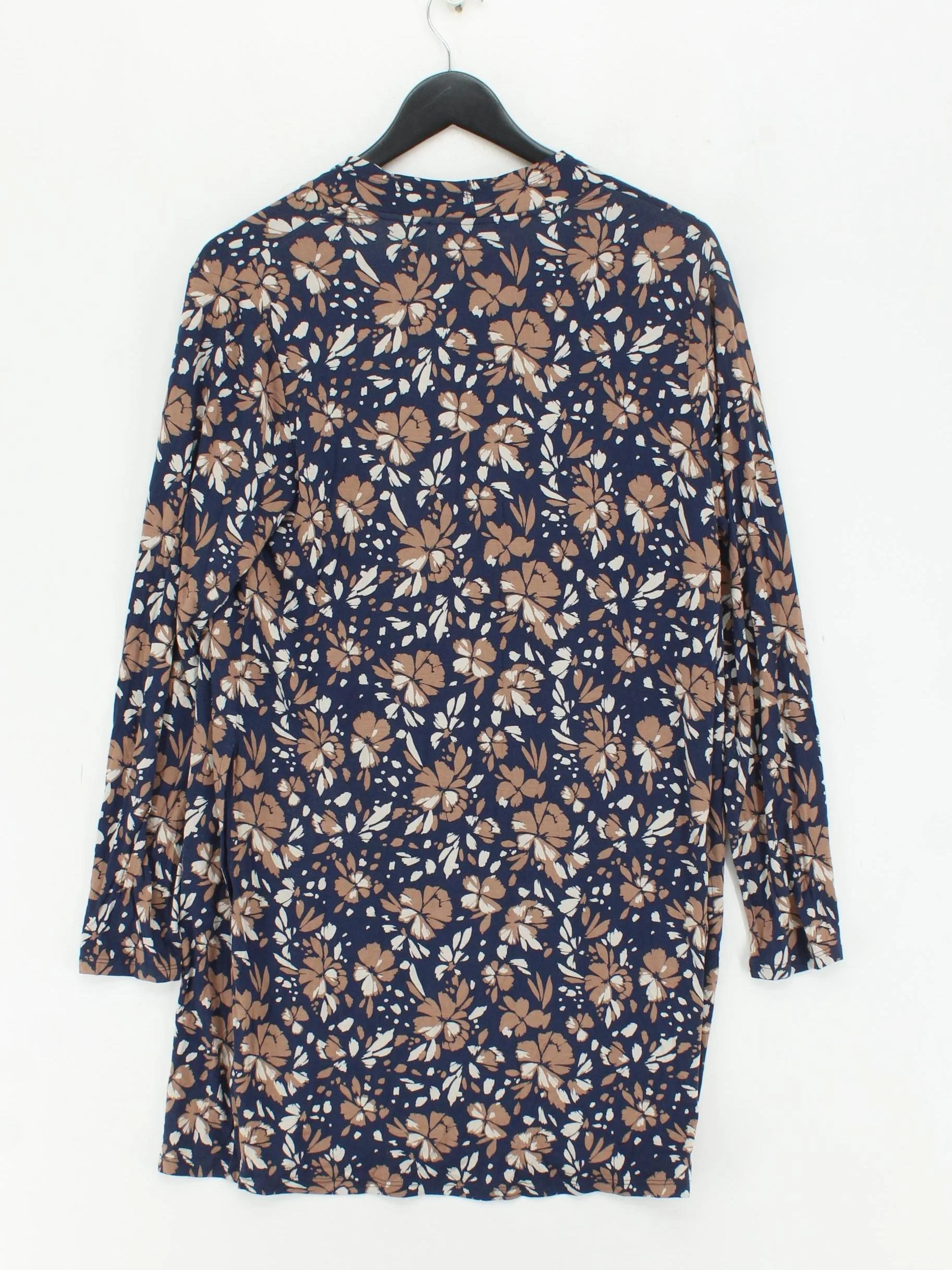 Lands End Women's Cardigan M Multi Floral Rayon with Spandex V-Neck Cardigan - Image 2