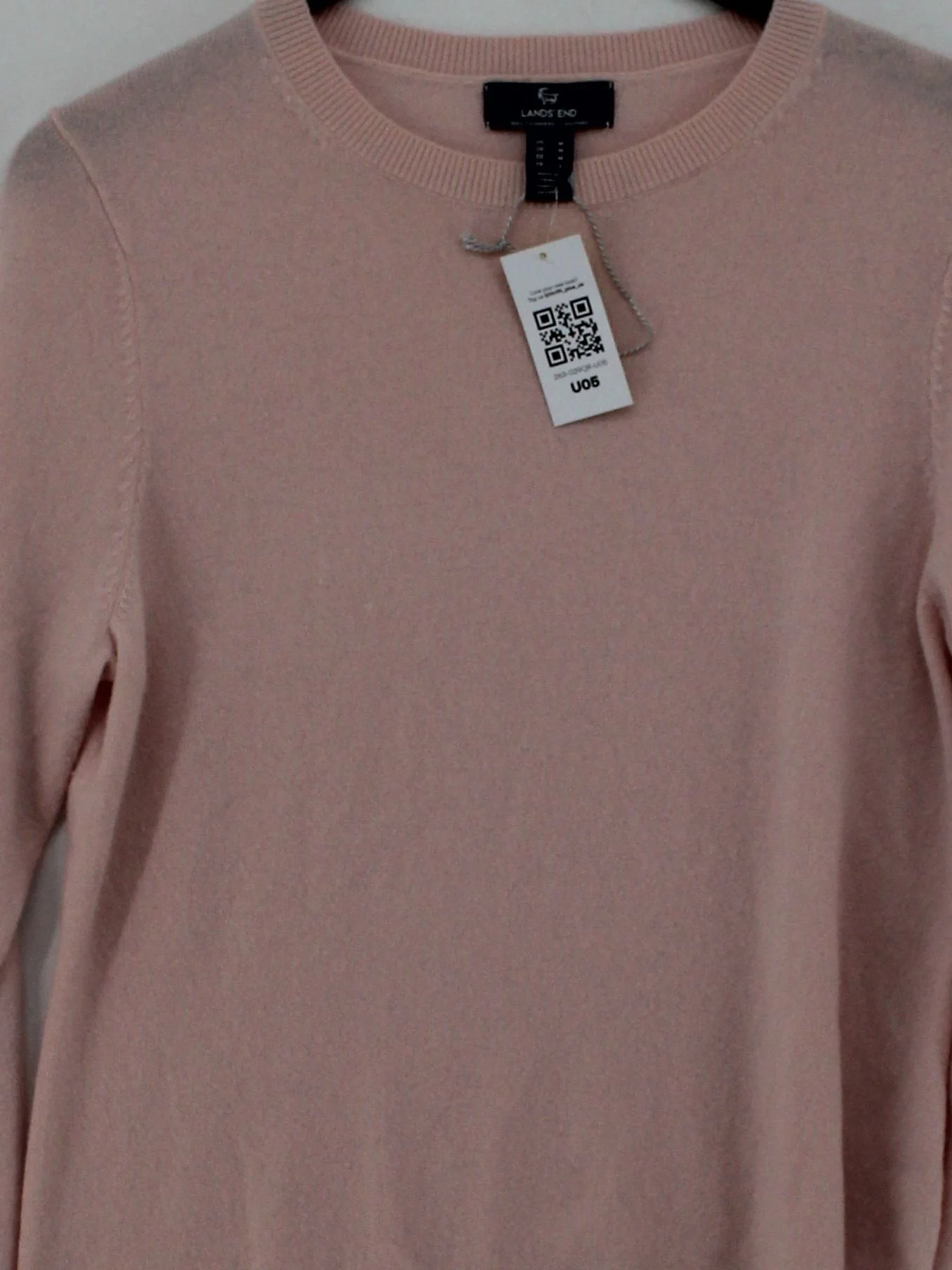 Lands End Women's Jumper M Pink 100% Cashmere Round Neck Pullover - Image 3