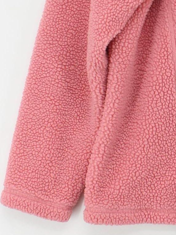 Lands End Women's Jumper M Pink Polyester with Acrylic High Neck Pullover - Image 4