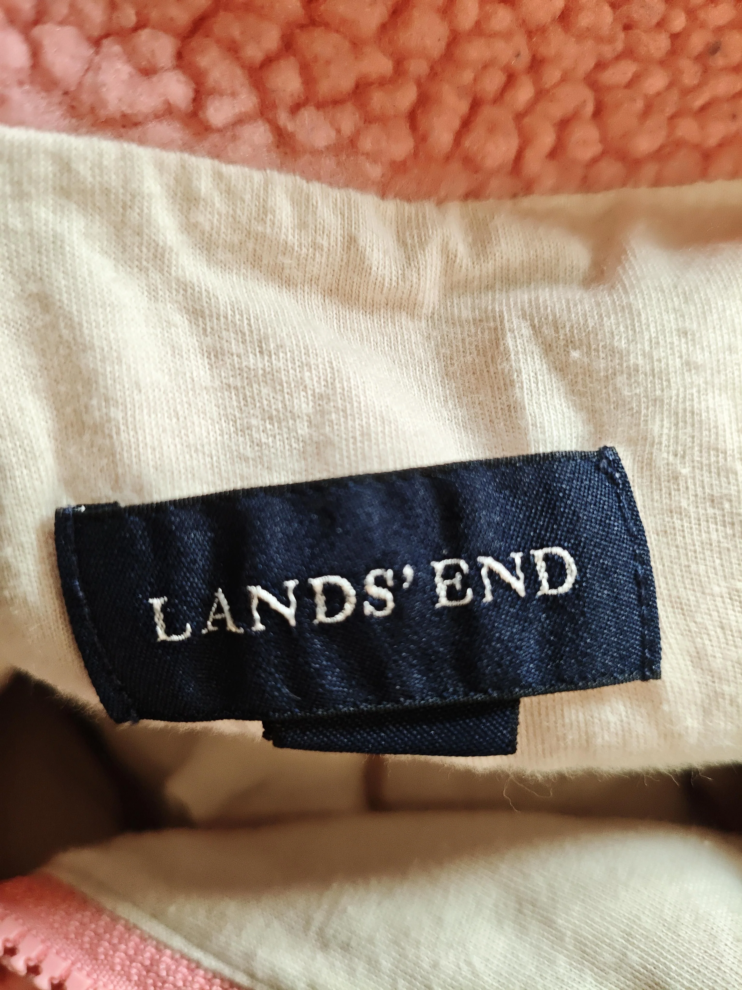 Lands End Women's Jumper M Pink Polyester with Acrylic High Neck Pullover - Image 5