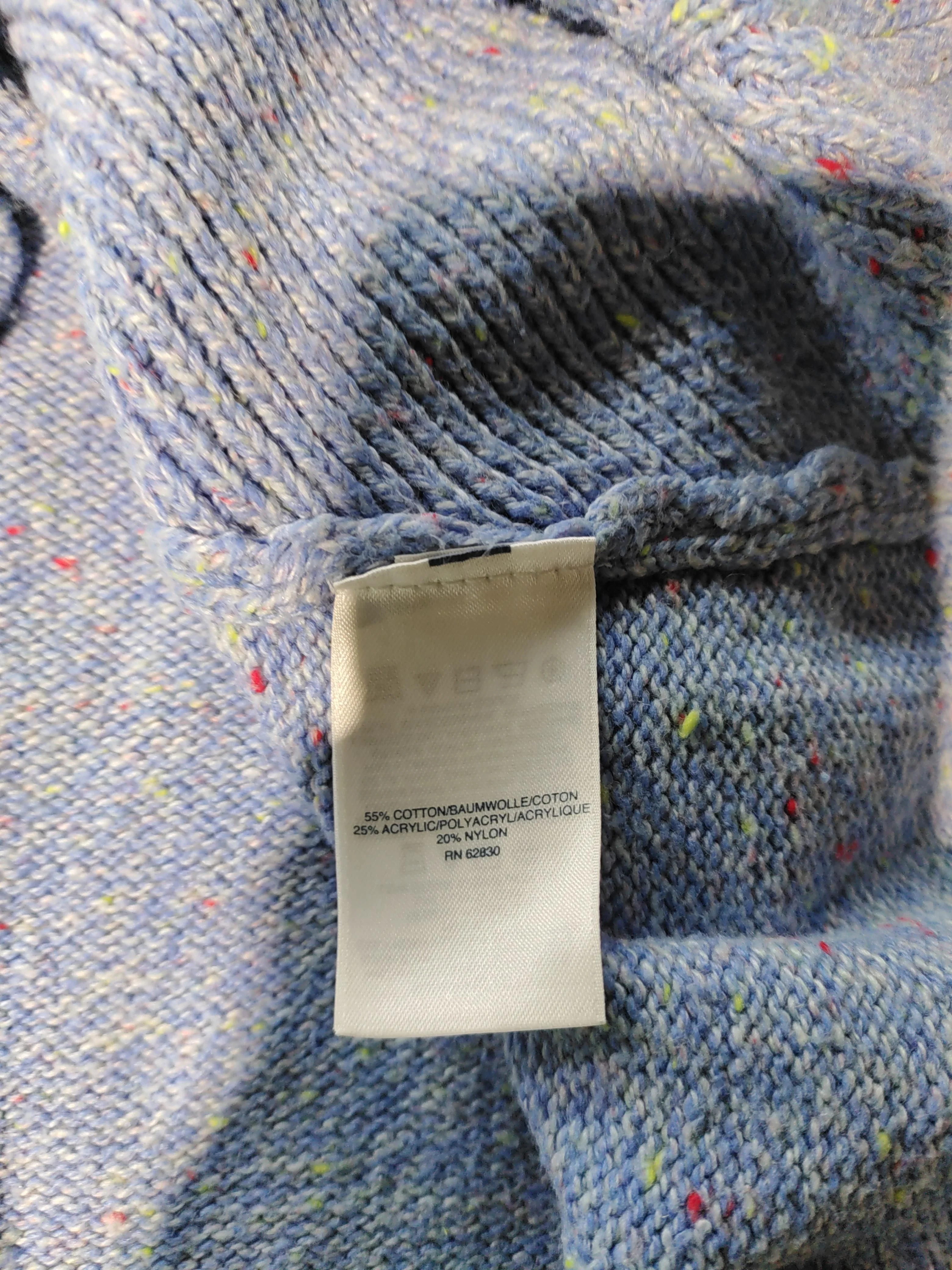 Lands End Women's Jumper S Blue Cotton with Acrylic, Nylon Round Neck Pullover - Image 6