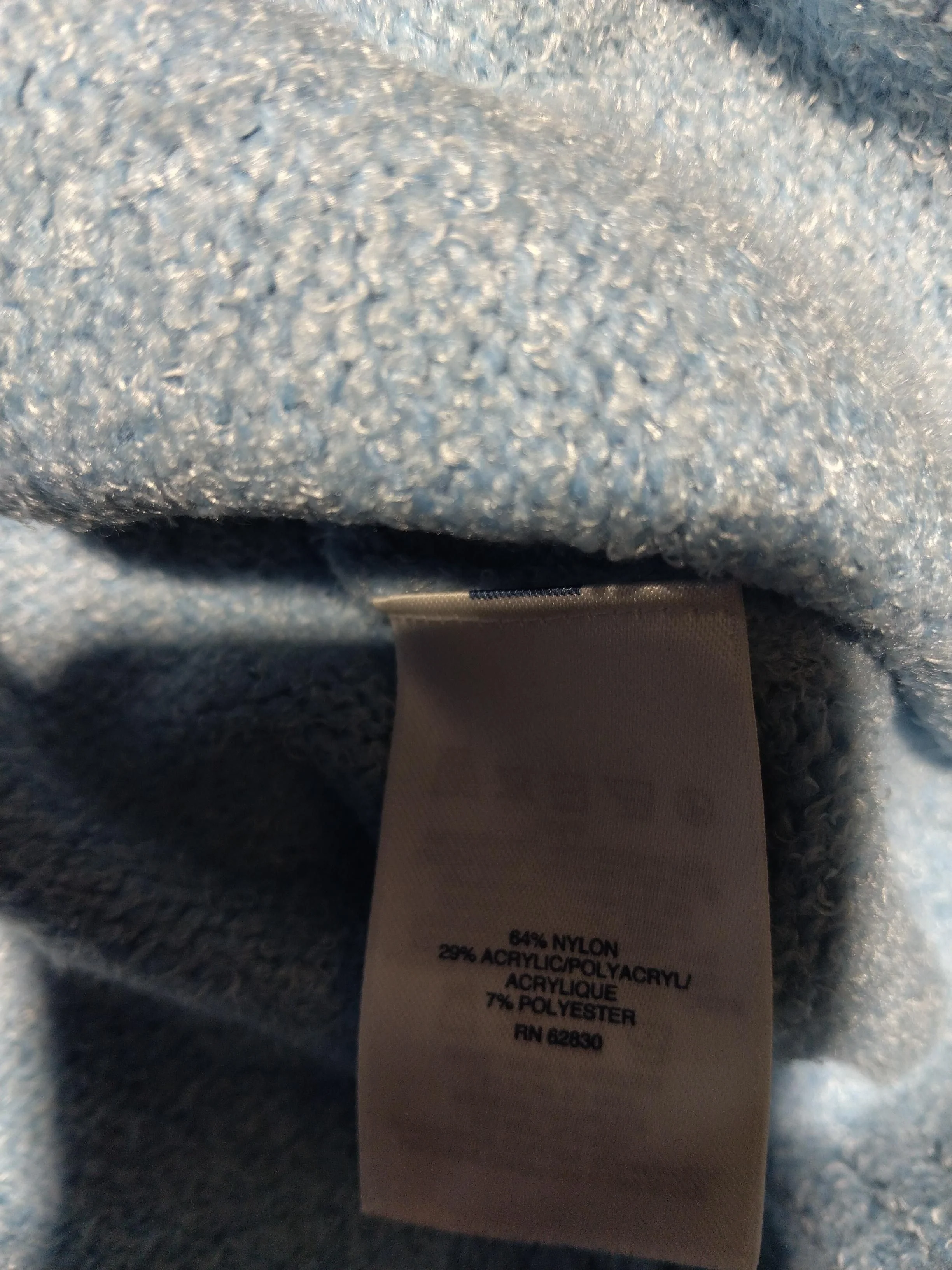 Lands End Women's Jumper S Blue Nylon with Acrylic, Polyester High Neck Pullover - Image 6