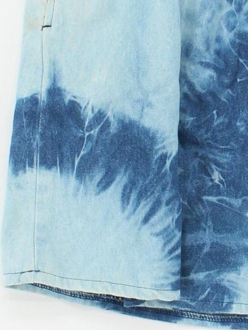 Lands End Women's Mini Skirt UK 14 Blue 100% Cotton Short Mini - Image 4