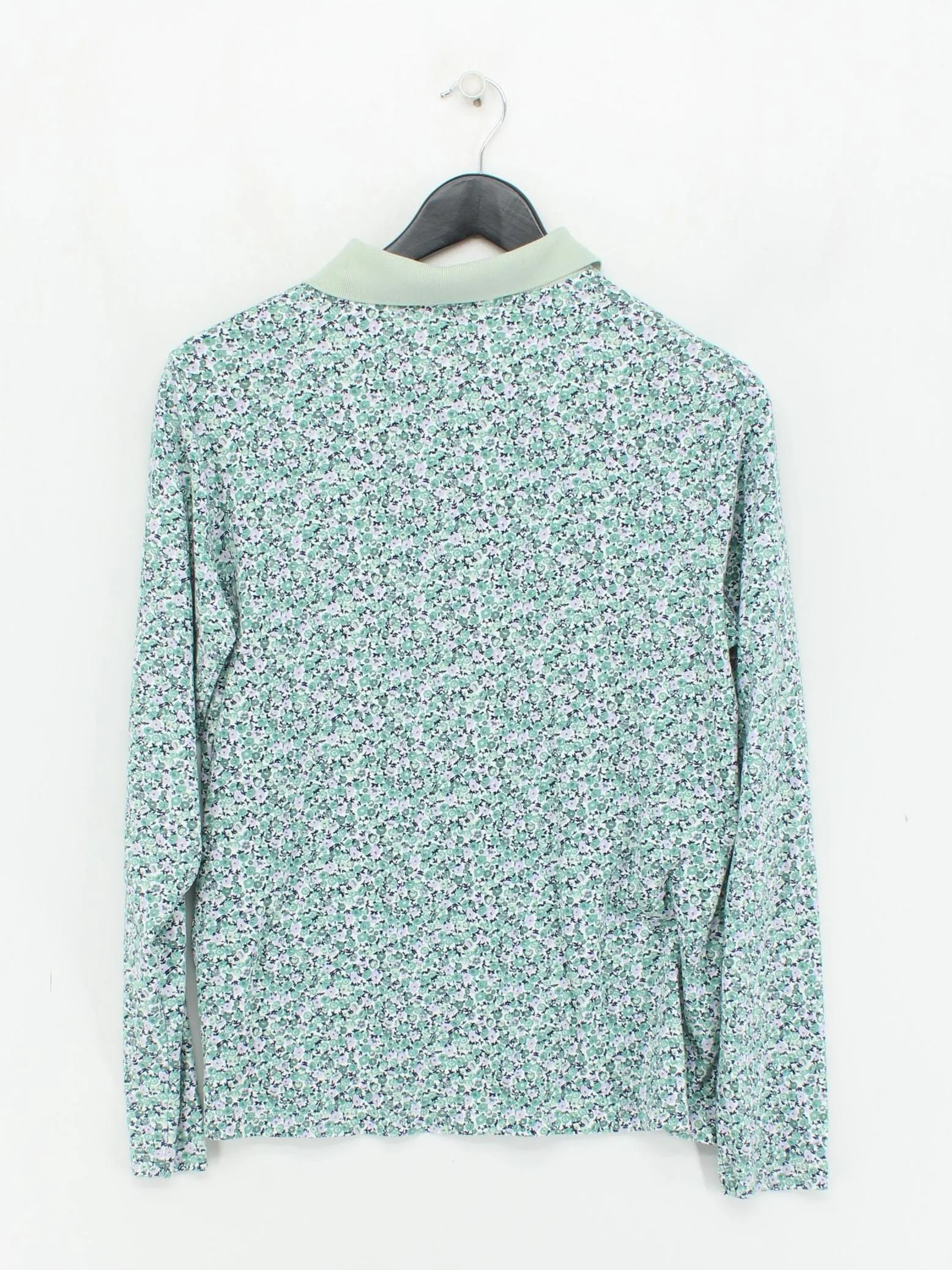Lands End Women's Polo L Green Cotton with Spandex Basic - Image 2