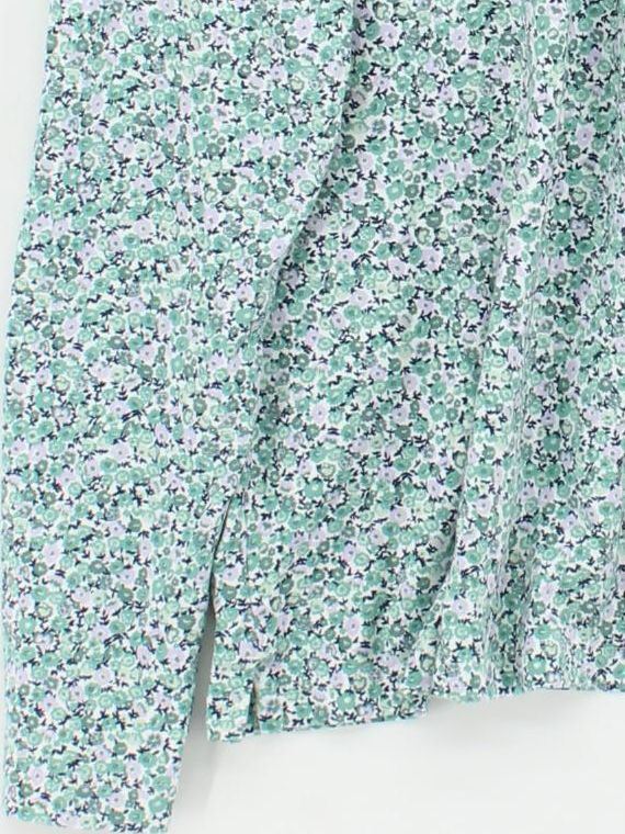Lands End Women's Polo L Green Cotton with Spandex Basic - Image 4