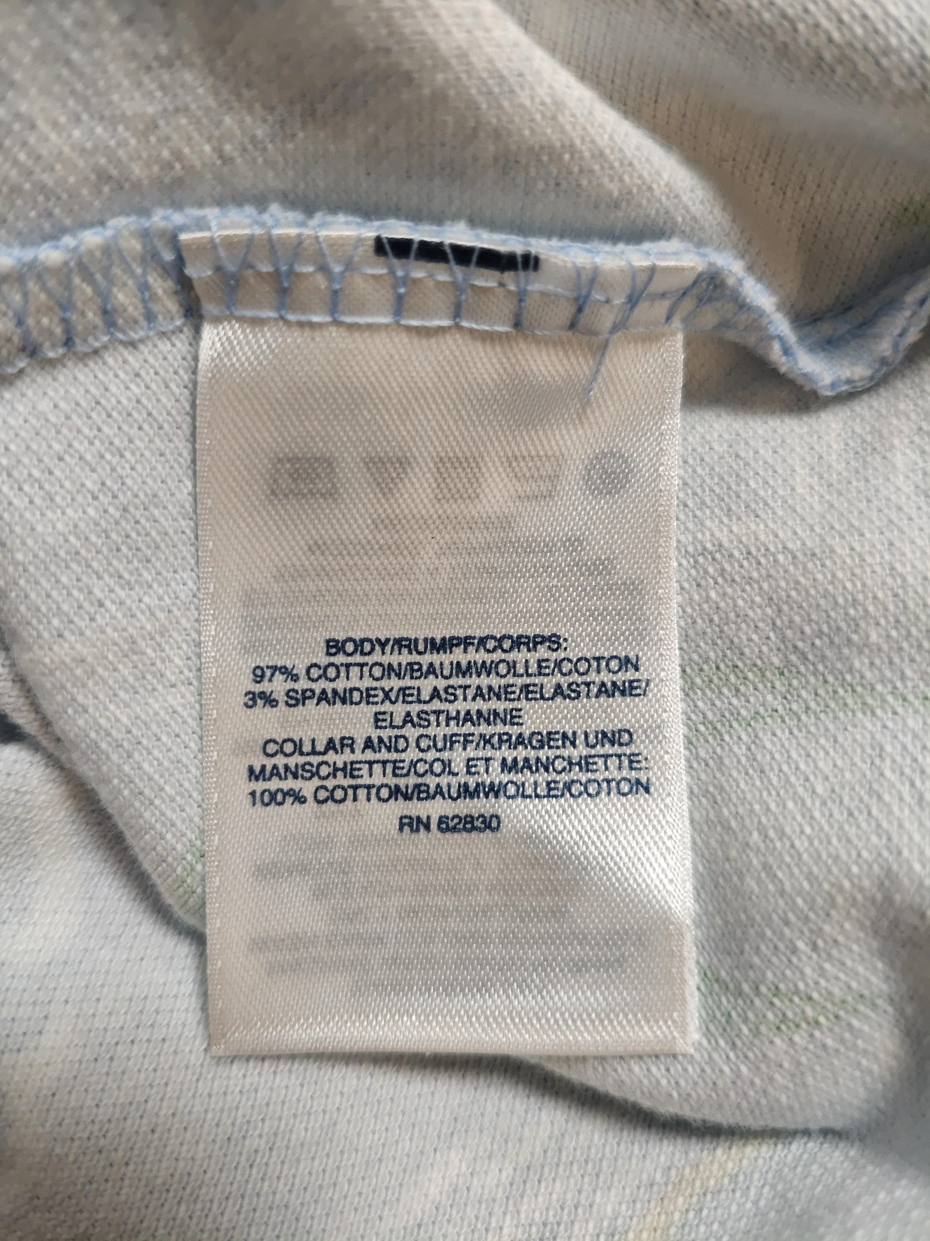Lands End Women's Polo M Blue Cotton with Spandex Short Sleeve Collared Basic - Image 6