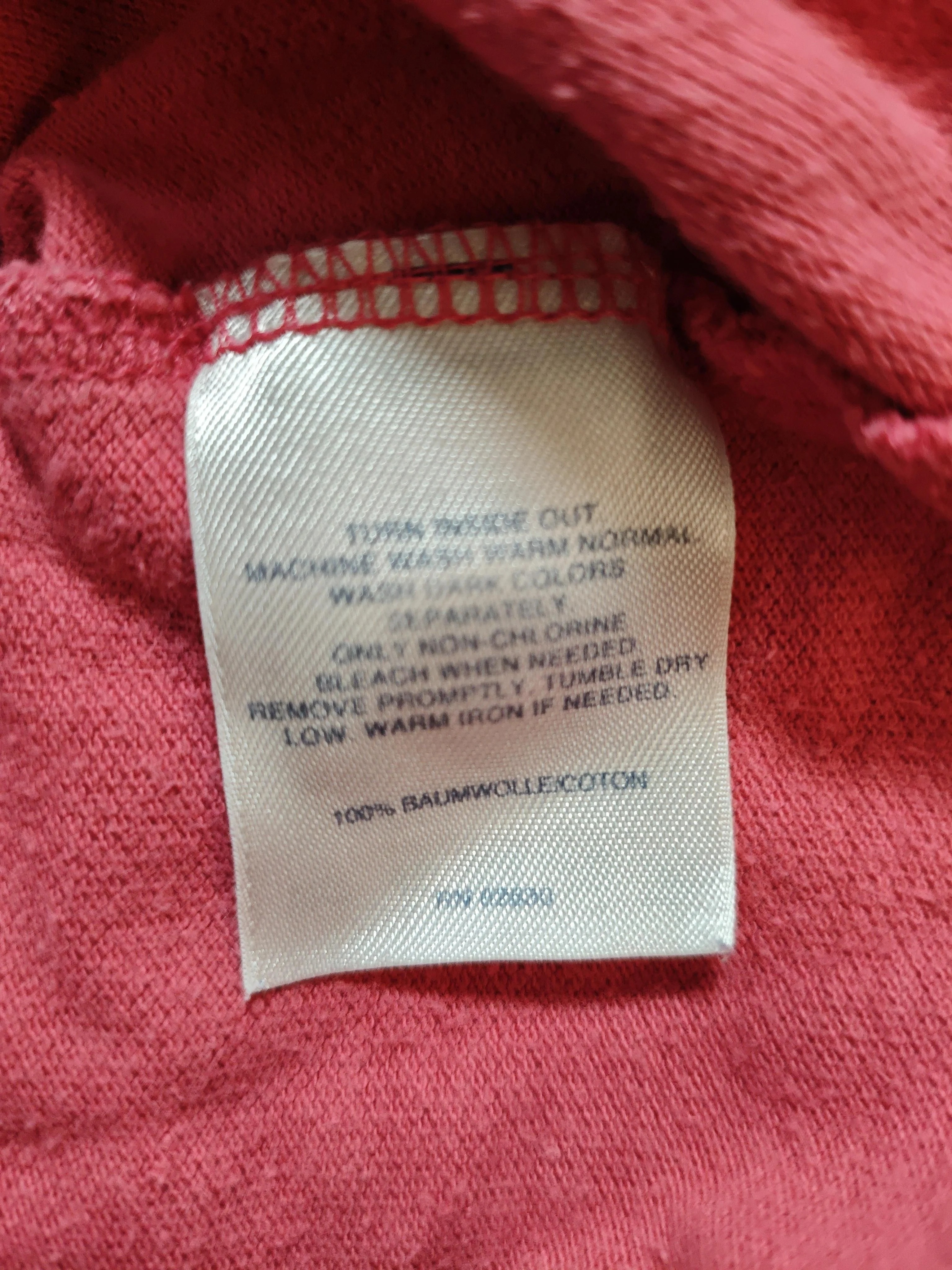 Lands End Women's Polo M Pink 100% Cotton Long Sleeve Collared Basic - Image 6