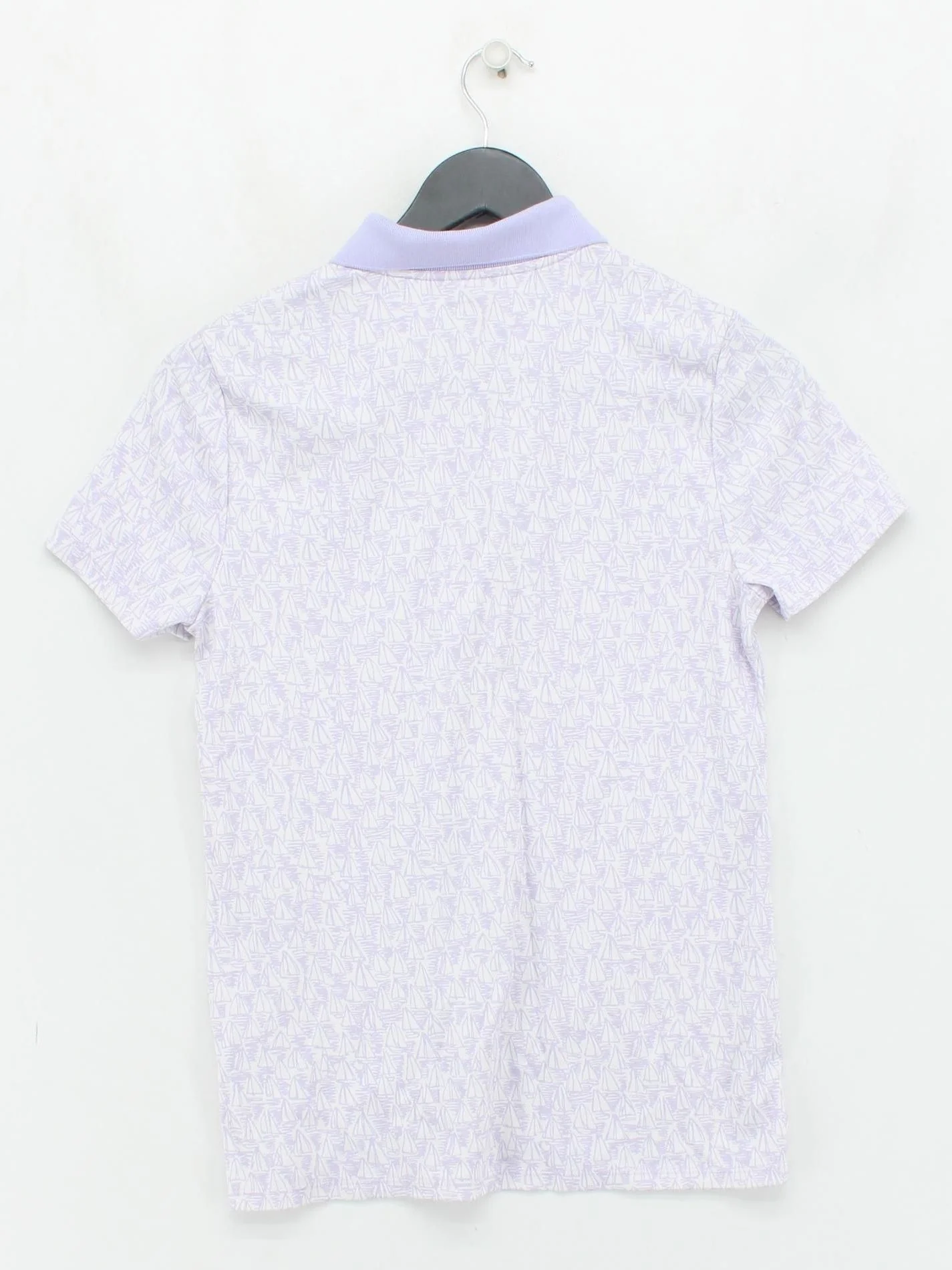 Lands End Women's Polo S Purple Cotton with Spandex Short Sleeve Collared Basic - Image 2