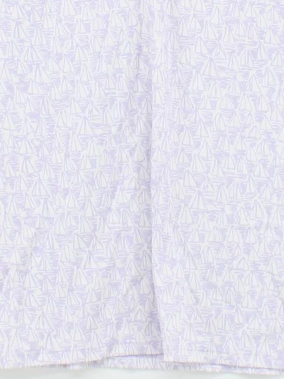 Lands End Women's Polo S Purple Cotton with Spandex Short Sleeve Collared Basic - Image 4