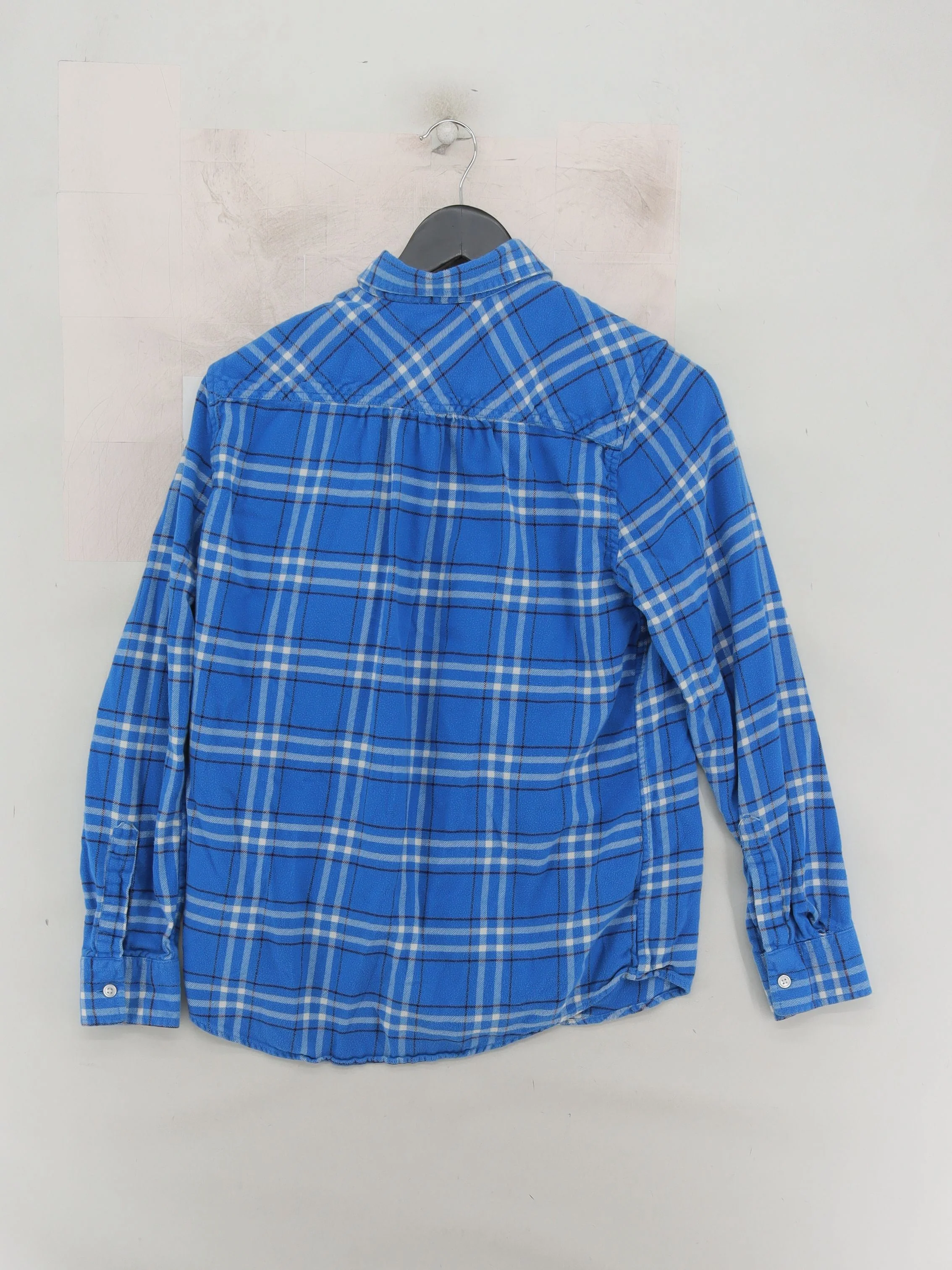 Lands End Women's Shirt UK 12 Blue 100% Cotton Basic - Image 2