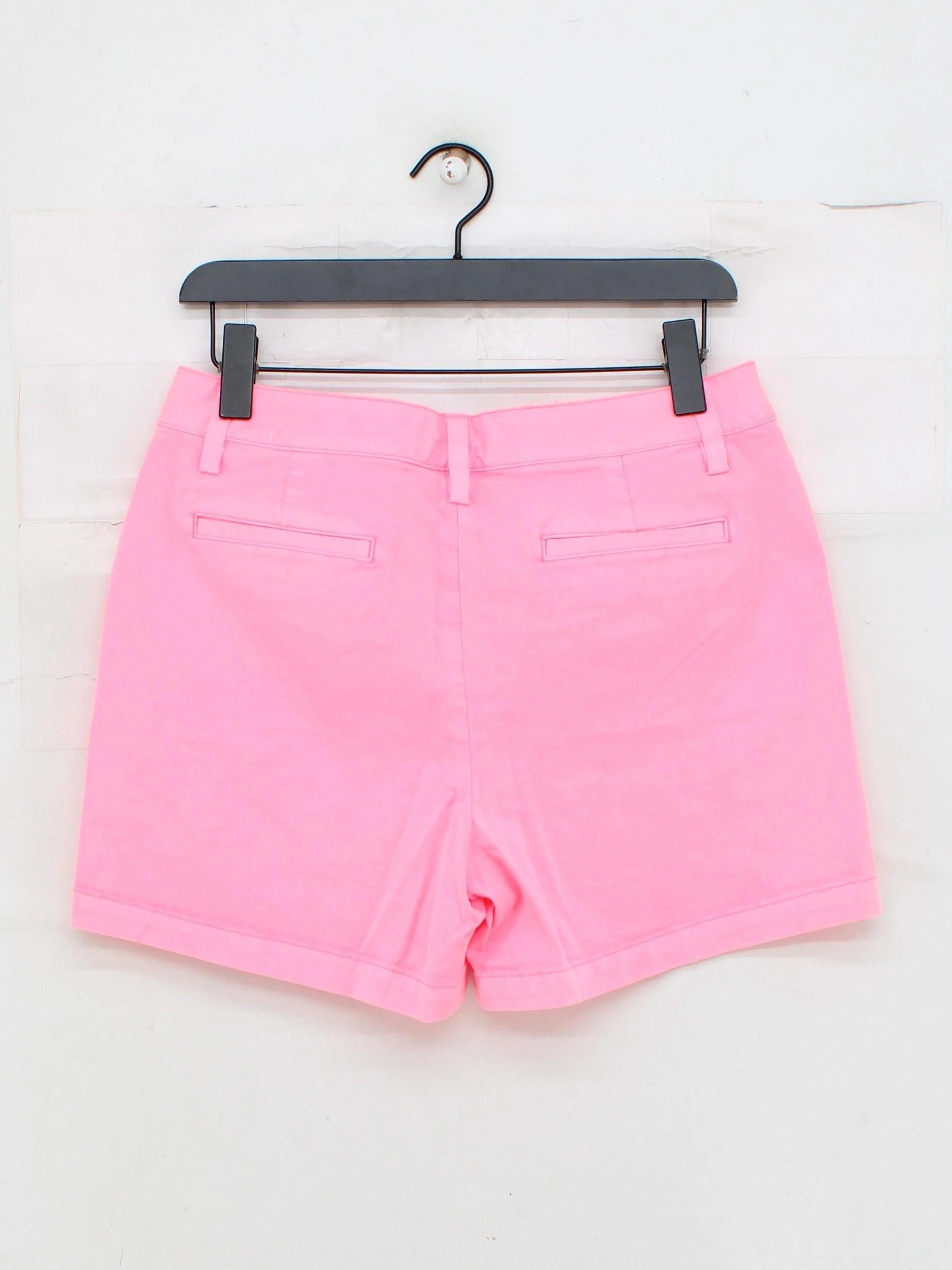 Lands End Women's Shorts UK 12 Pink Cotton with Elastane Mom - Image 2