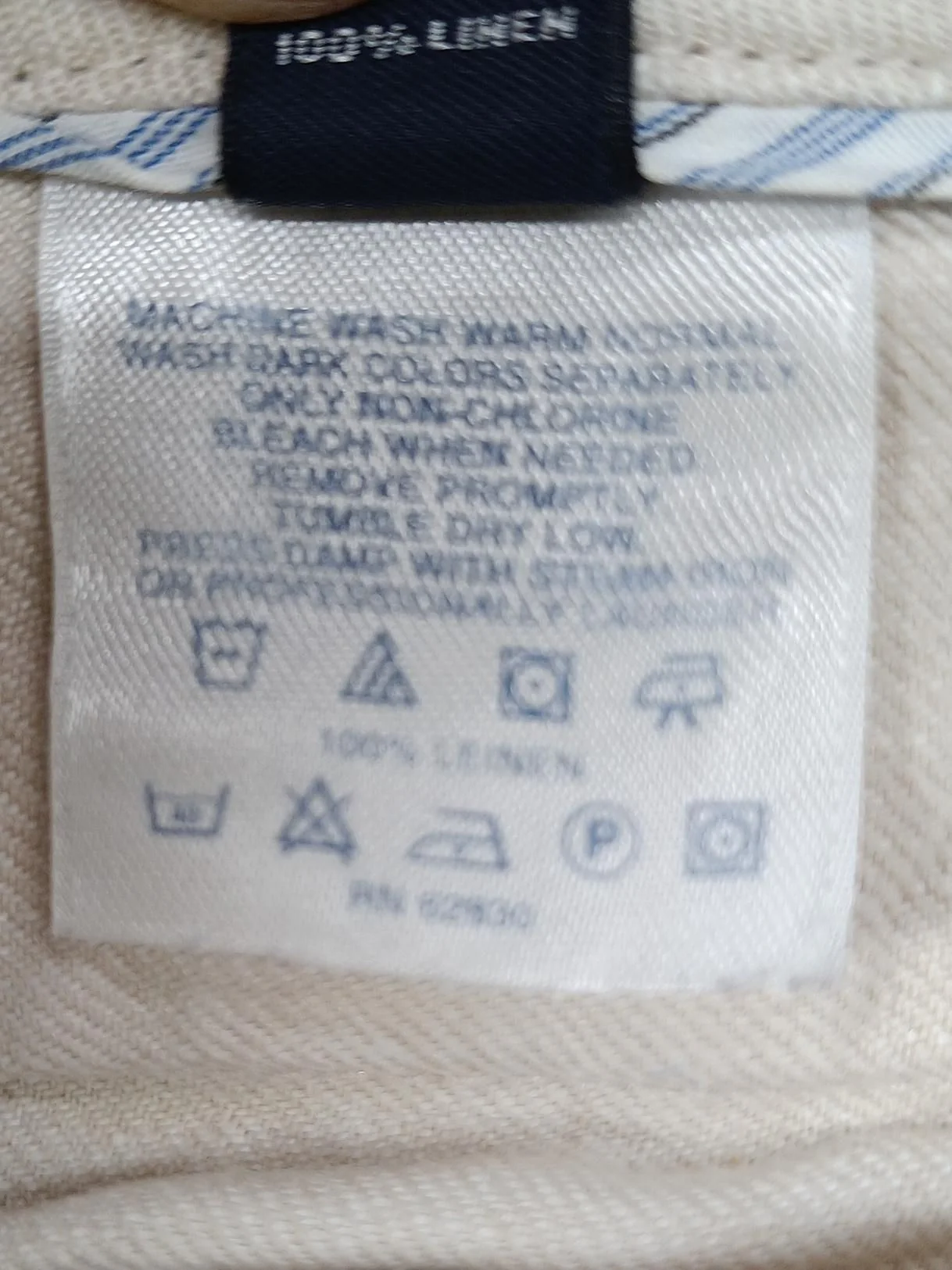 Lands End Women's Shorts UK 8 Cream 100% Linen Sweat - Image 6