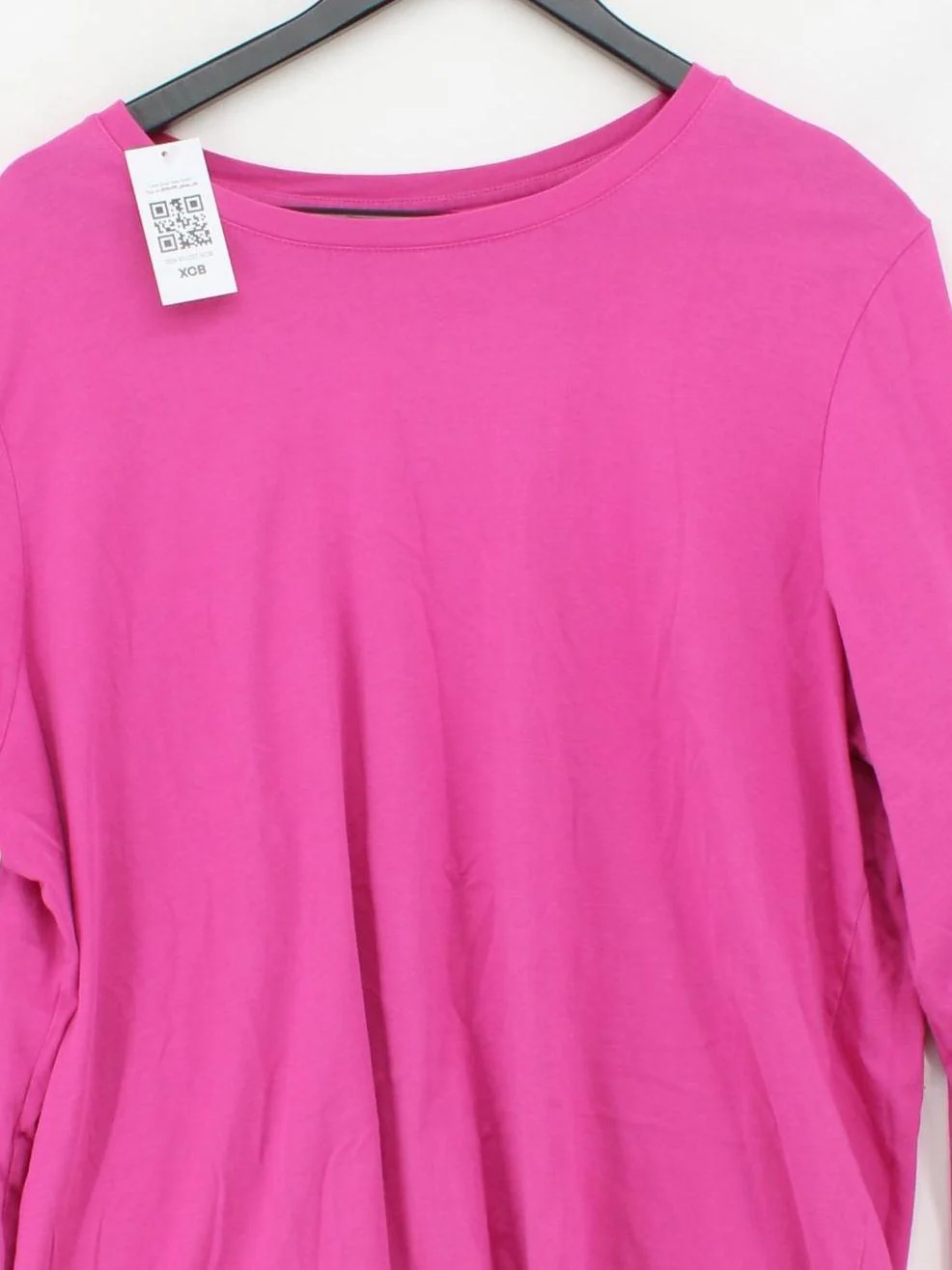 Lands End Women's T-Shirt UK 20 Pink 100% Cotton Short Sleeve Round Neck Basic - Image 3