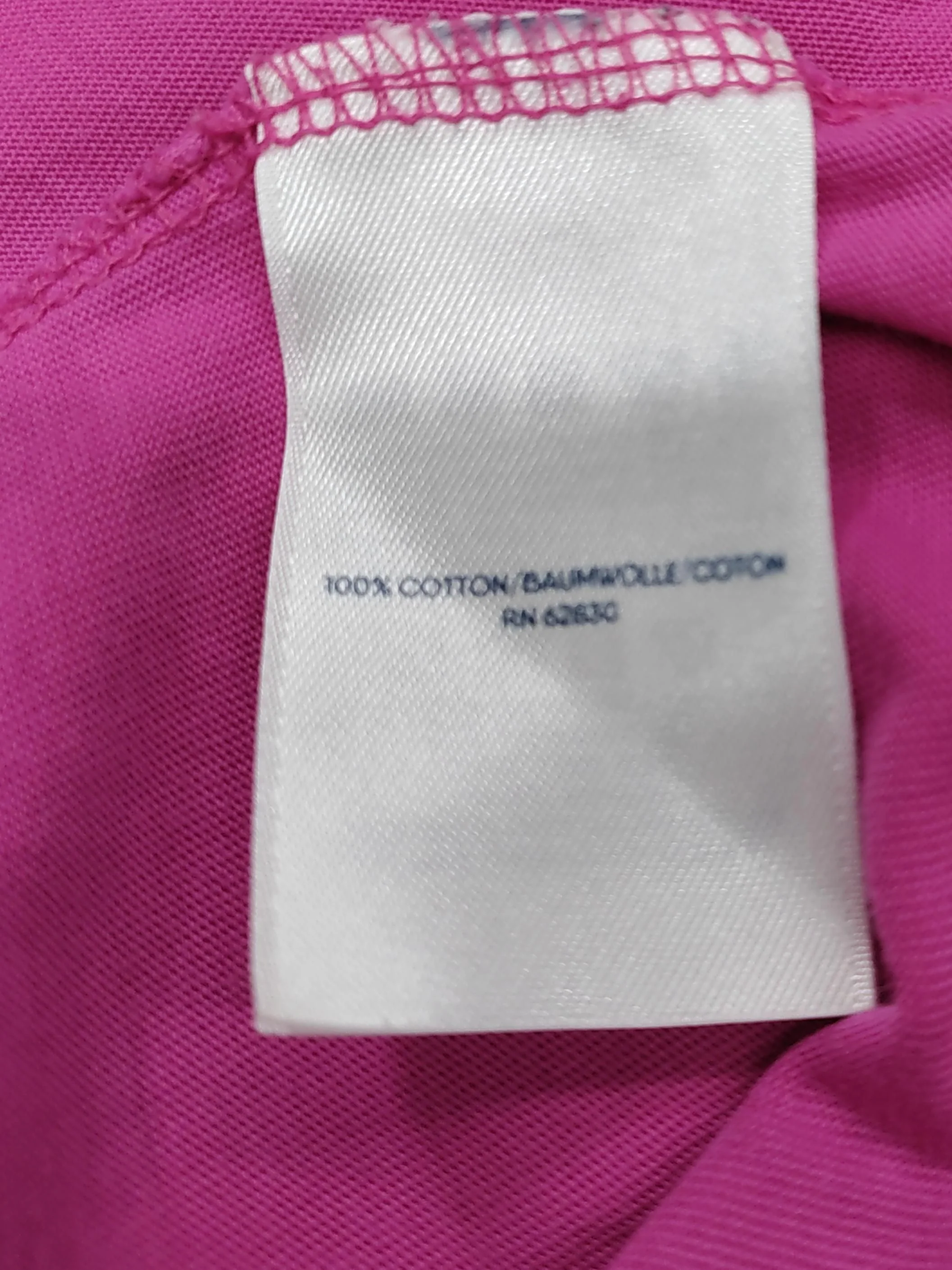 Lands End Women's T-Shirt UK 20 Pink 100% Cotton Short Sleeve Round Neck Basic - Image 6
