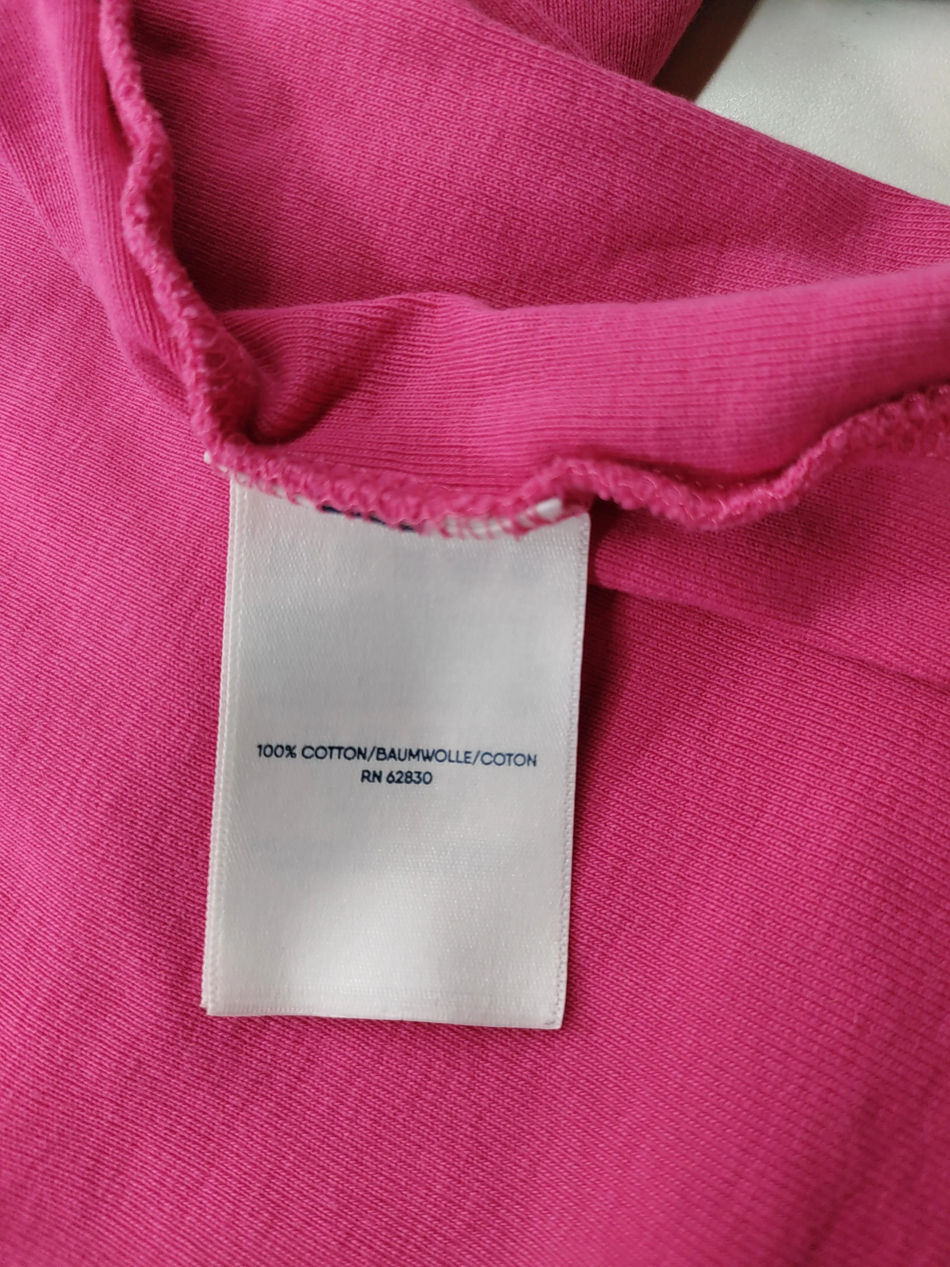 Lands End Women's T-Shirt UK 20 Pink 100% Cotton Short Sleeve Round Neck Basic - Image 6