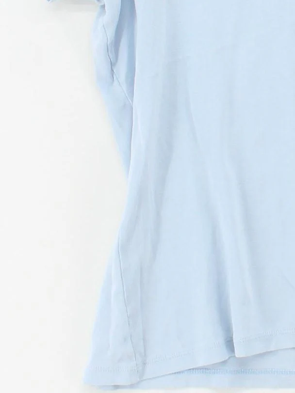 Lands End Women's T-Shirt XL Blue 100% Cotton Short Sleeve Crew Neck Basic - Image 4