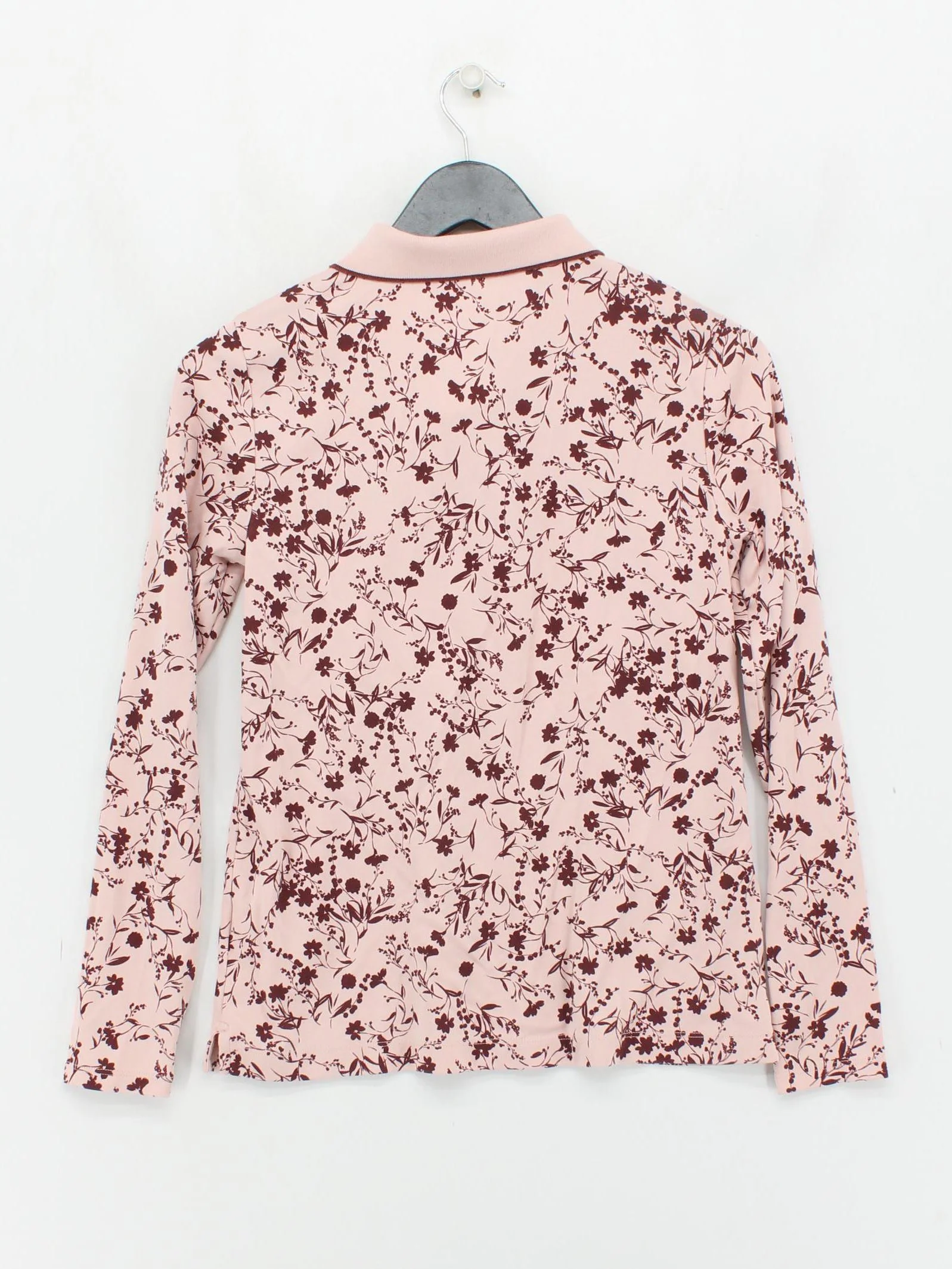 Lands End Women's Top S Pink Cotton with Elastane Basic - Image 2