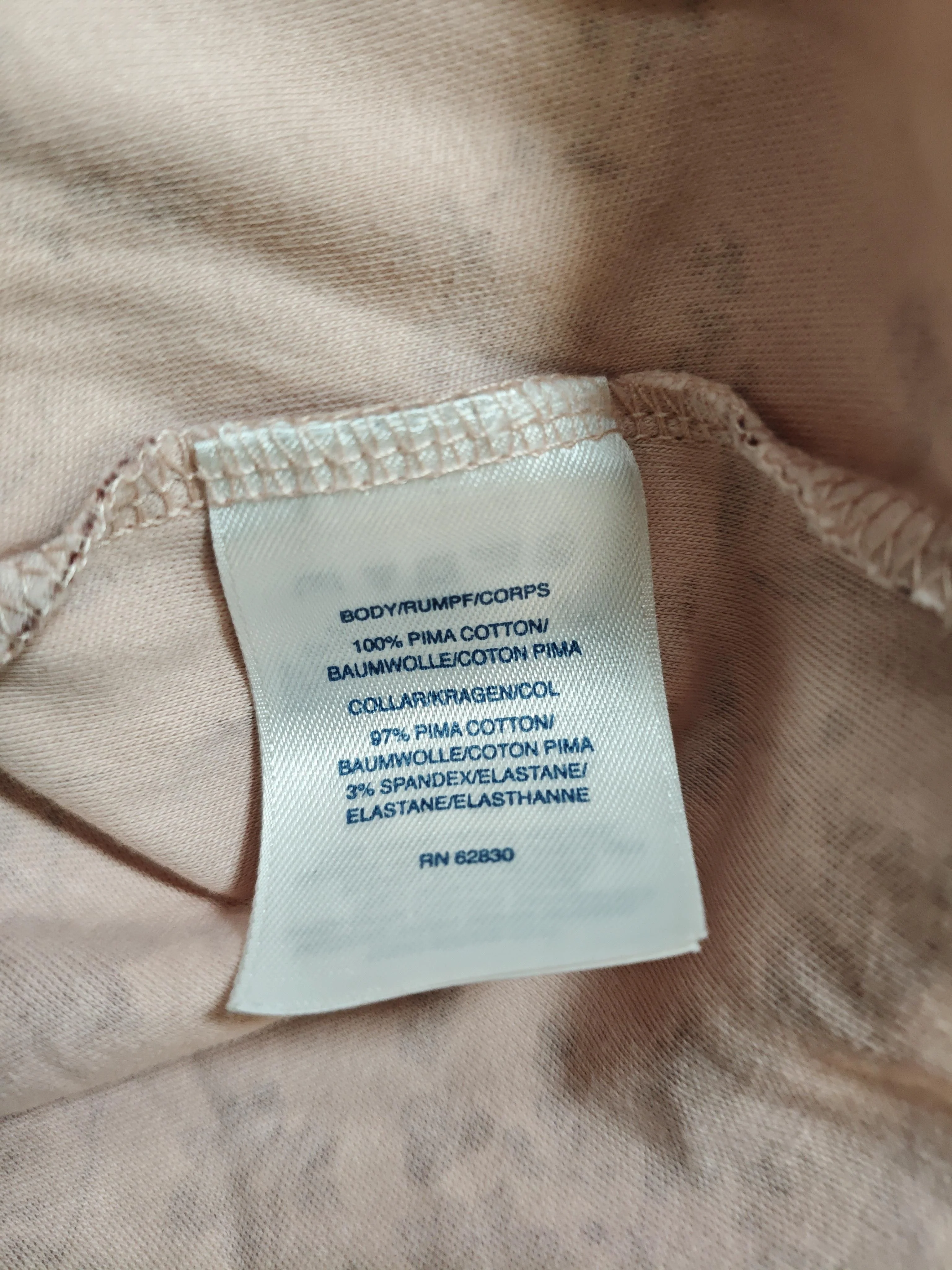 Lands End Women's Top S Pink Cotton with Elastane Basic - Image 6