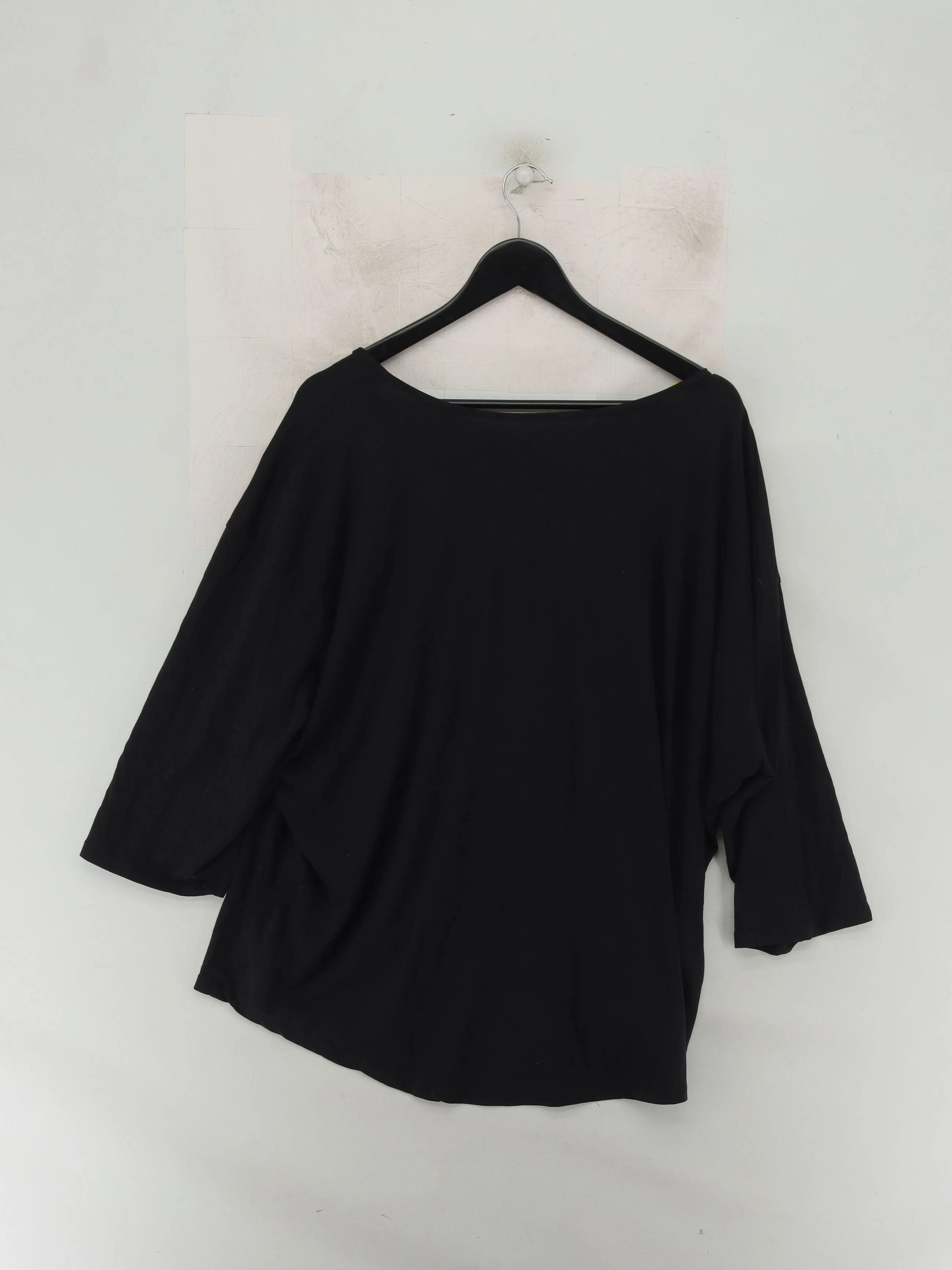 Lands End Women's Top XXXL Black Cotton with Lyocell Modal, Elastane Basic - Image 2