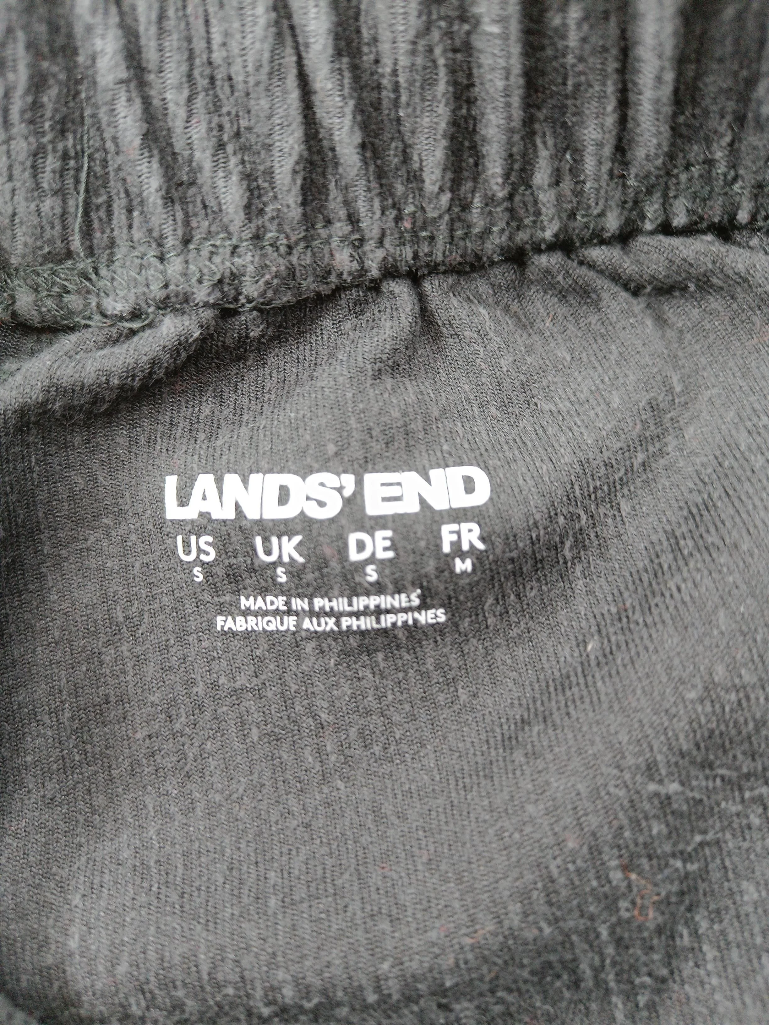 Lands End Women's Trousers S Black Cotton with Polyester, Spandex Sweatpants - Image 5