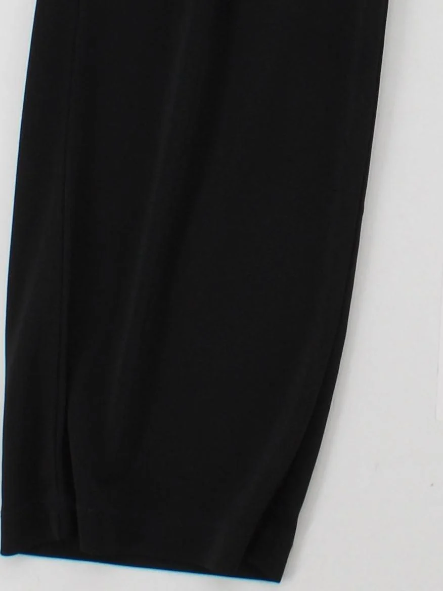 Lands End Women's Trousers S Black Viscose with Polyester Wide-Leg Sweatpants - Image 4