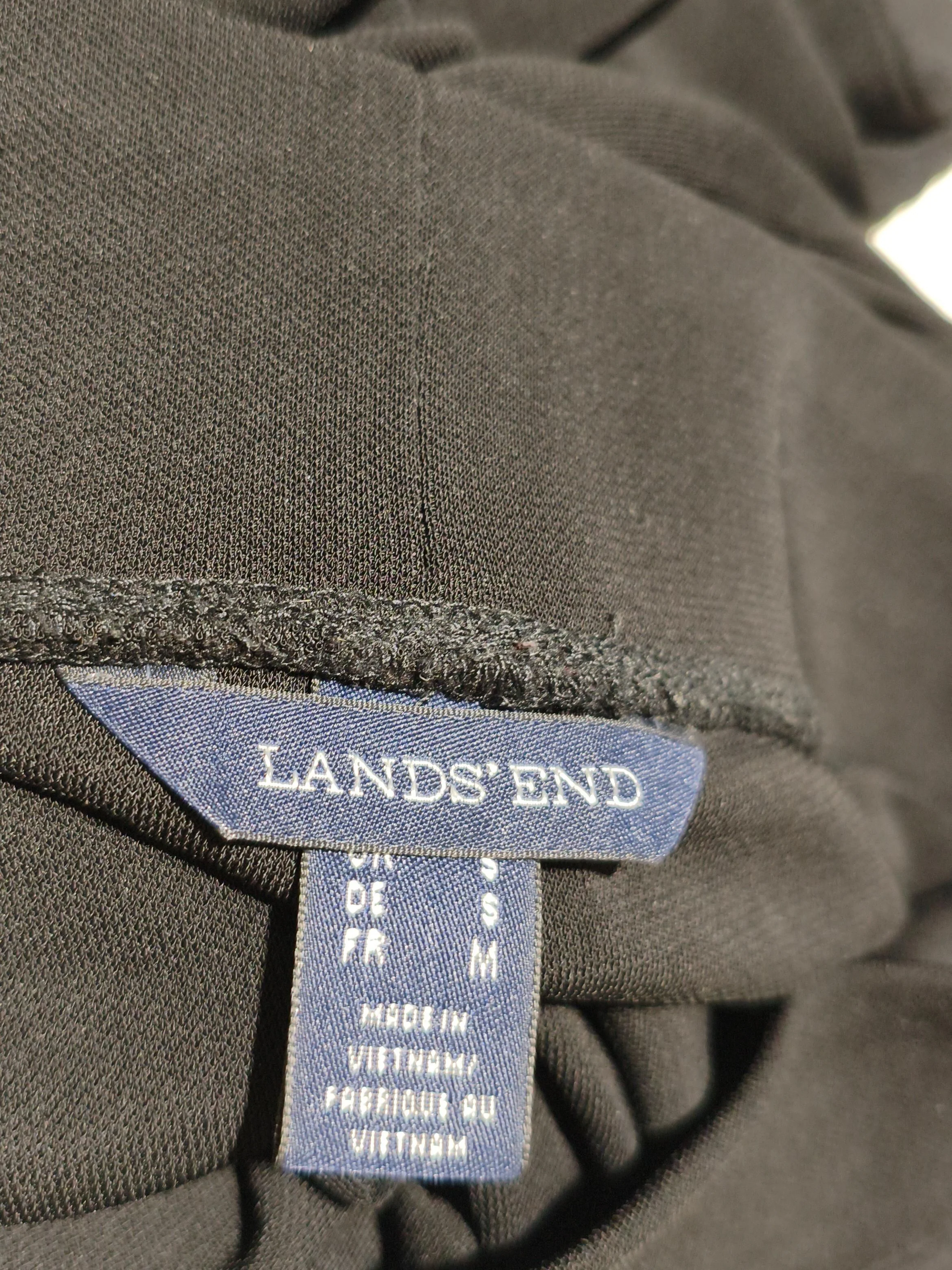 Lands End Women's Trousers S Black Viscose with Polyester Wide-Leg Sweatpants - Image 5