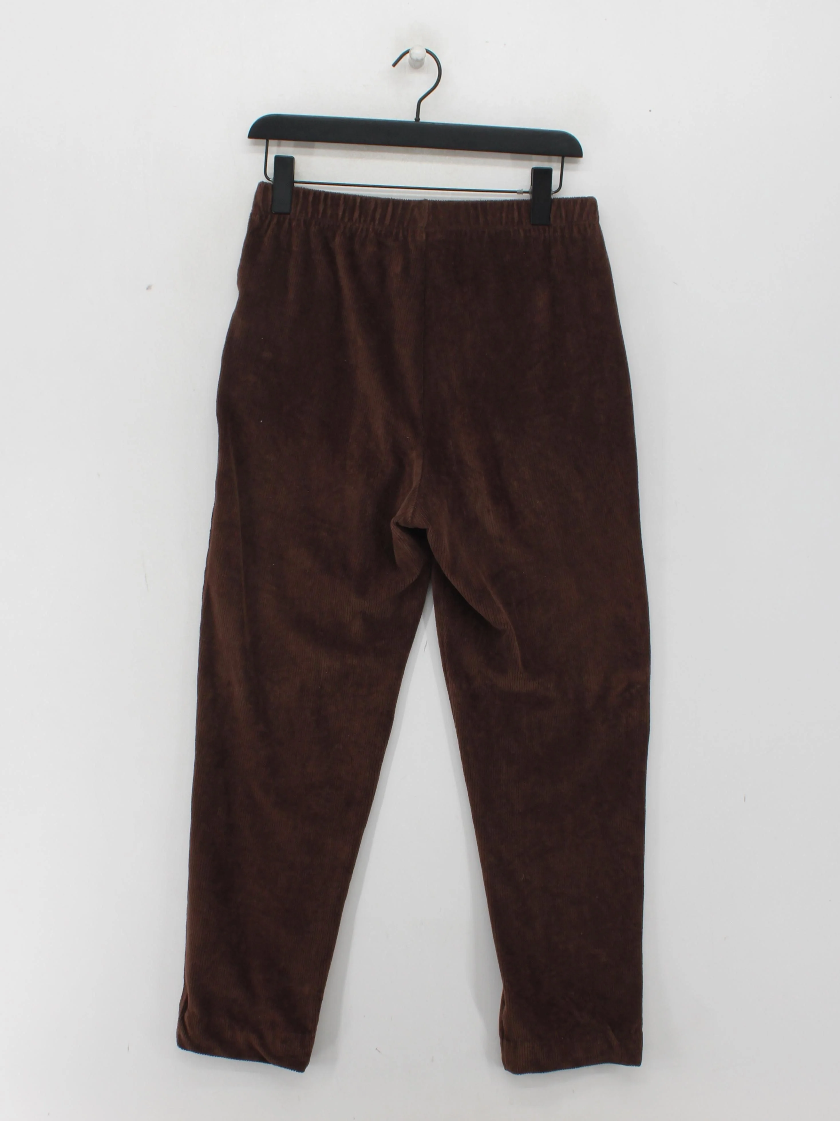 Lands End Women's Trousers S Brown Cotton with Polyester, Spandex Sweatpants - Image 2