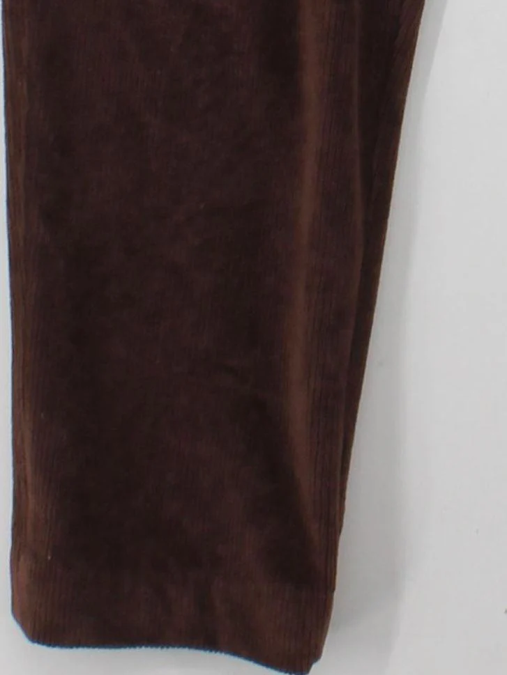 Lands End Women's Trousers S Brown Cotton with Polyester, Spandex Sweatpants - Image 4