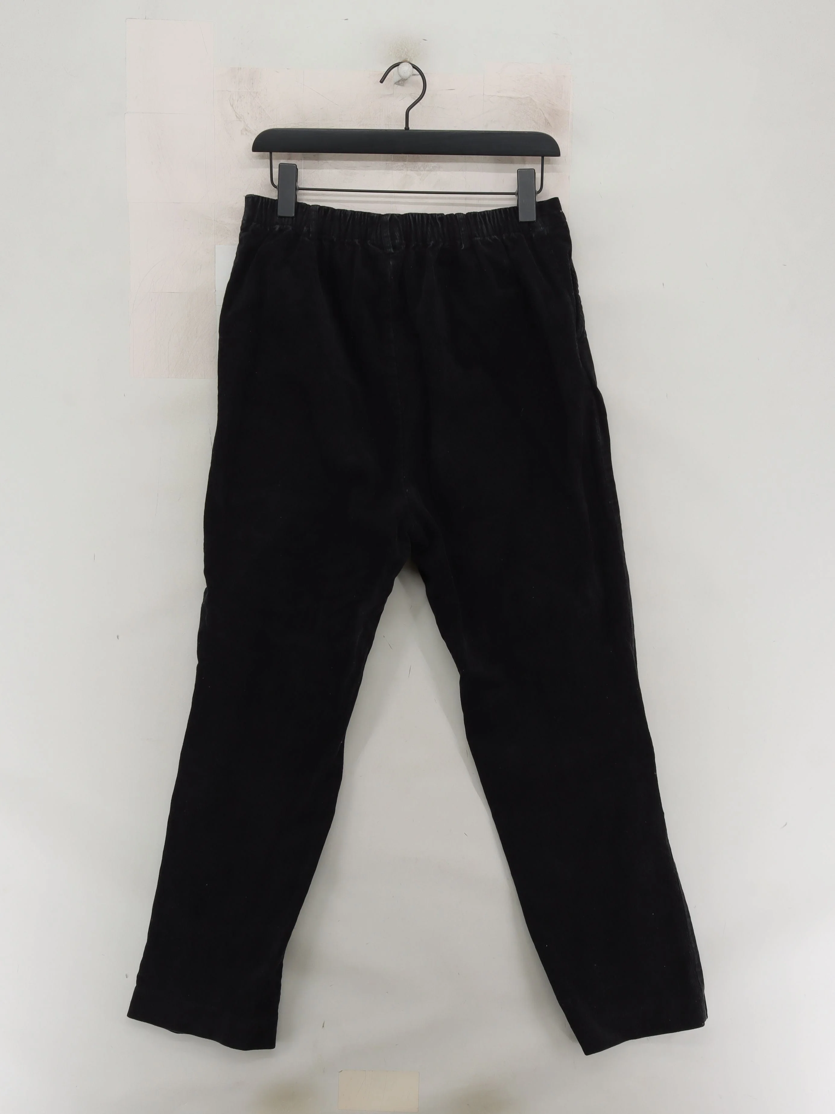Lands End Women's Trousers UK 14 Black Cotton with Elastane Straight Chino - Image 2