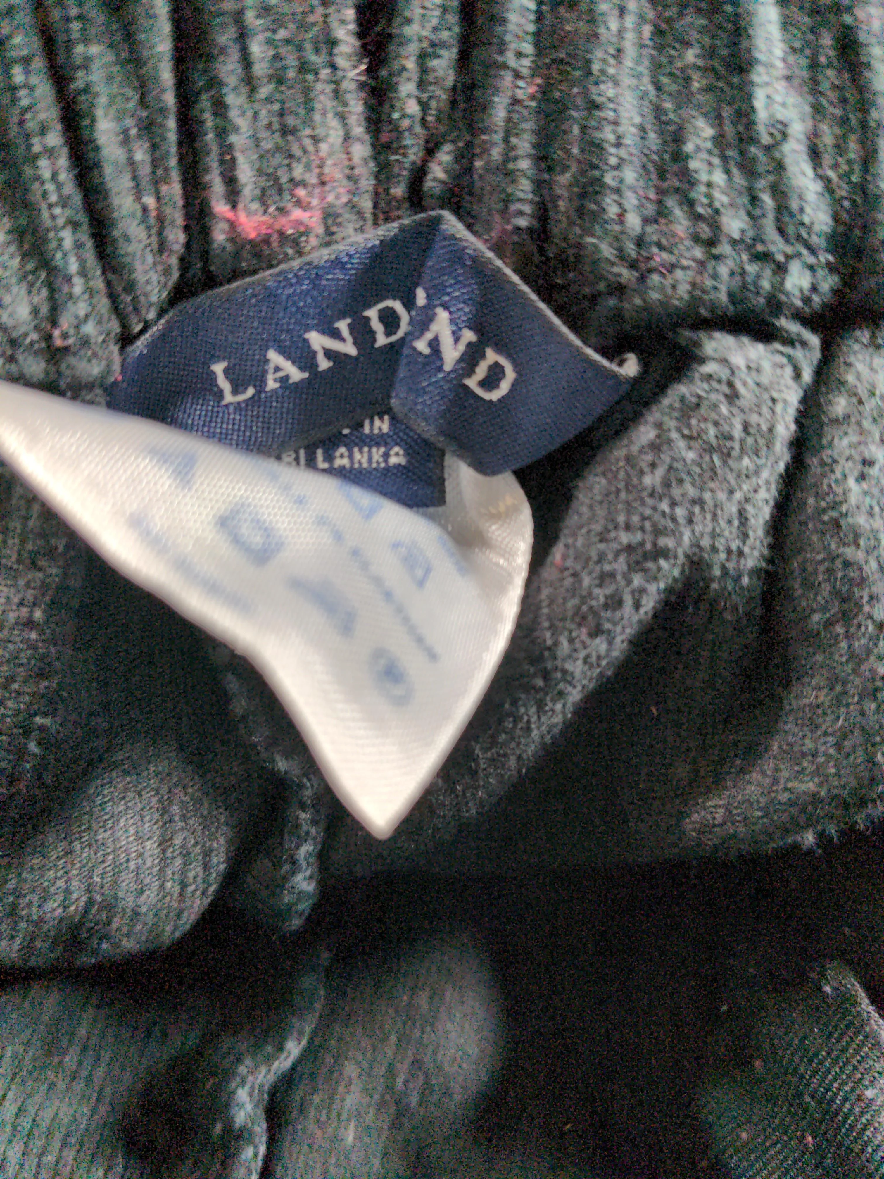 Lands End Women's Trousers UK 14 Black Cotton with Elastane Straight Chino - Image 5
