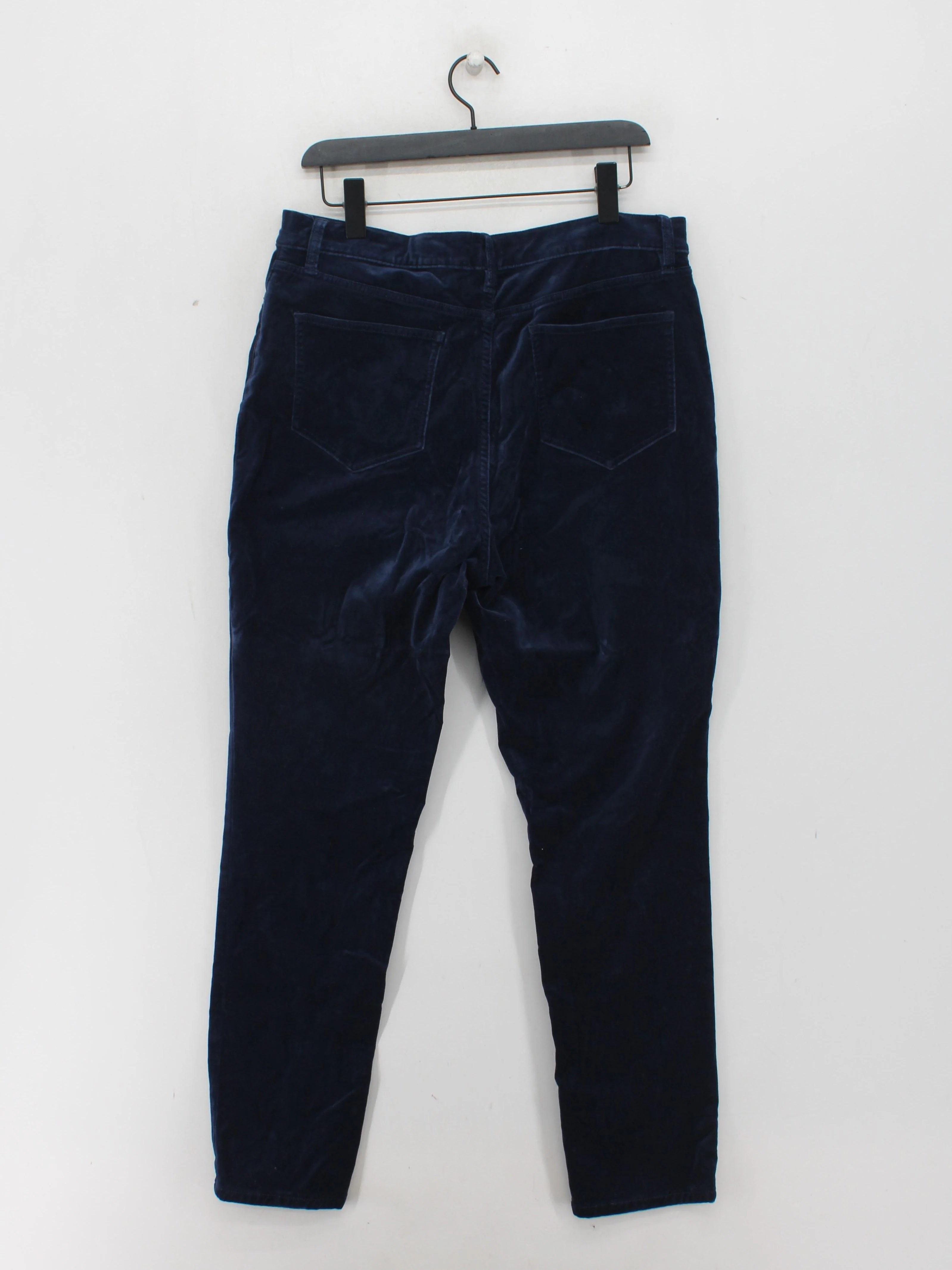 Lands End Women's Trousers UK 16 Blue Cotton with Spandex Straight Chino - Image 2