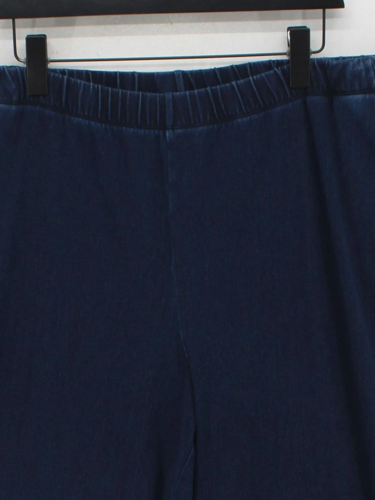 Lands End Women's Trousers UK 20 Blue Cotton with Polyester, Elastane Sweatpants - Image 3