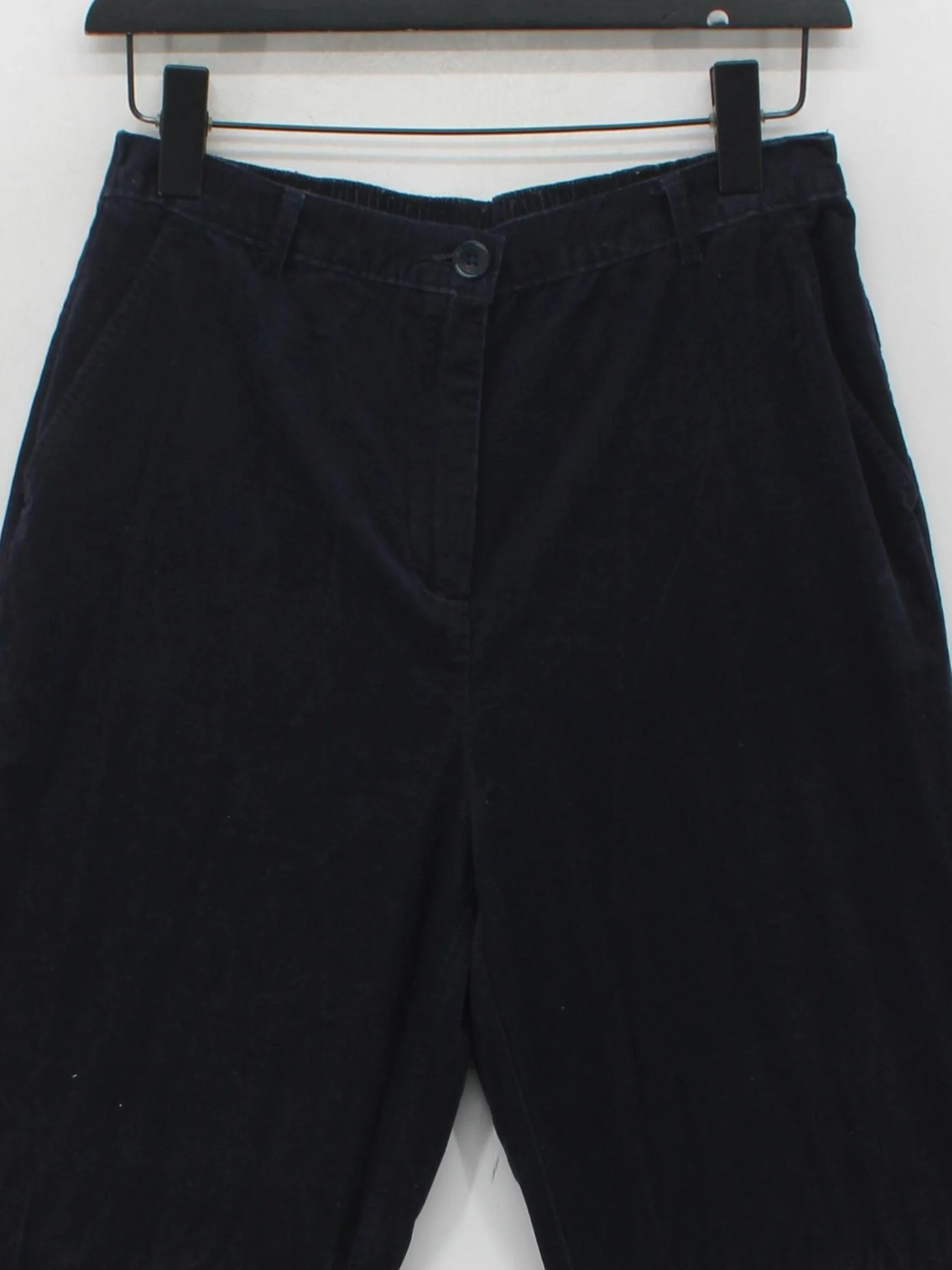 Lands End Women's Trousers UK 8 Blue 100% Cotton Straight Chino - Image 3