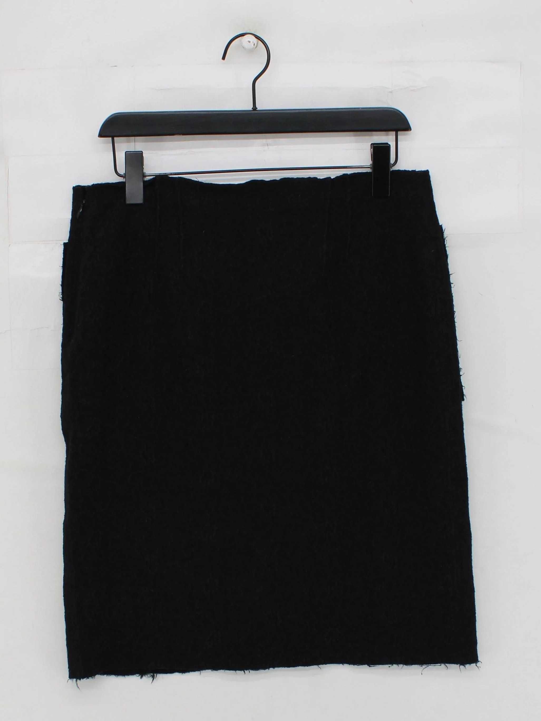 Lanvin Women's Midi Skirt UK 12 Black Wool - Image 2