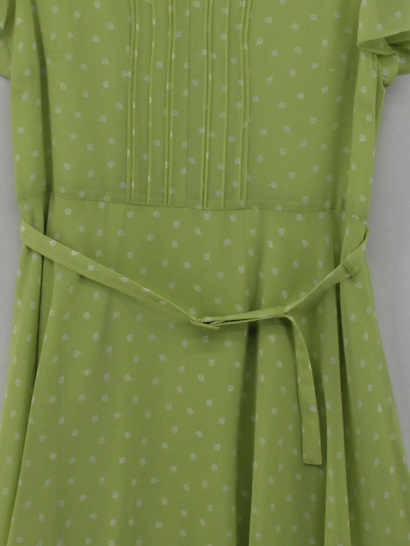 Laura Ashley A-Line Midi Dress UK12 in Green - Image 3