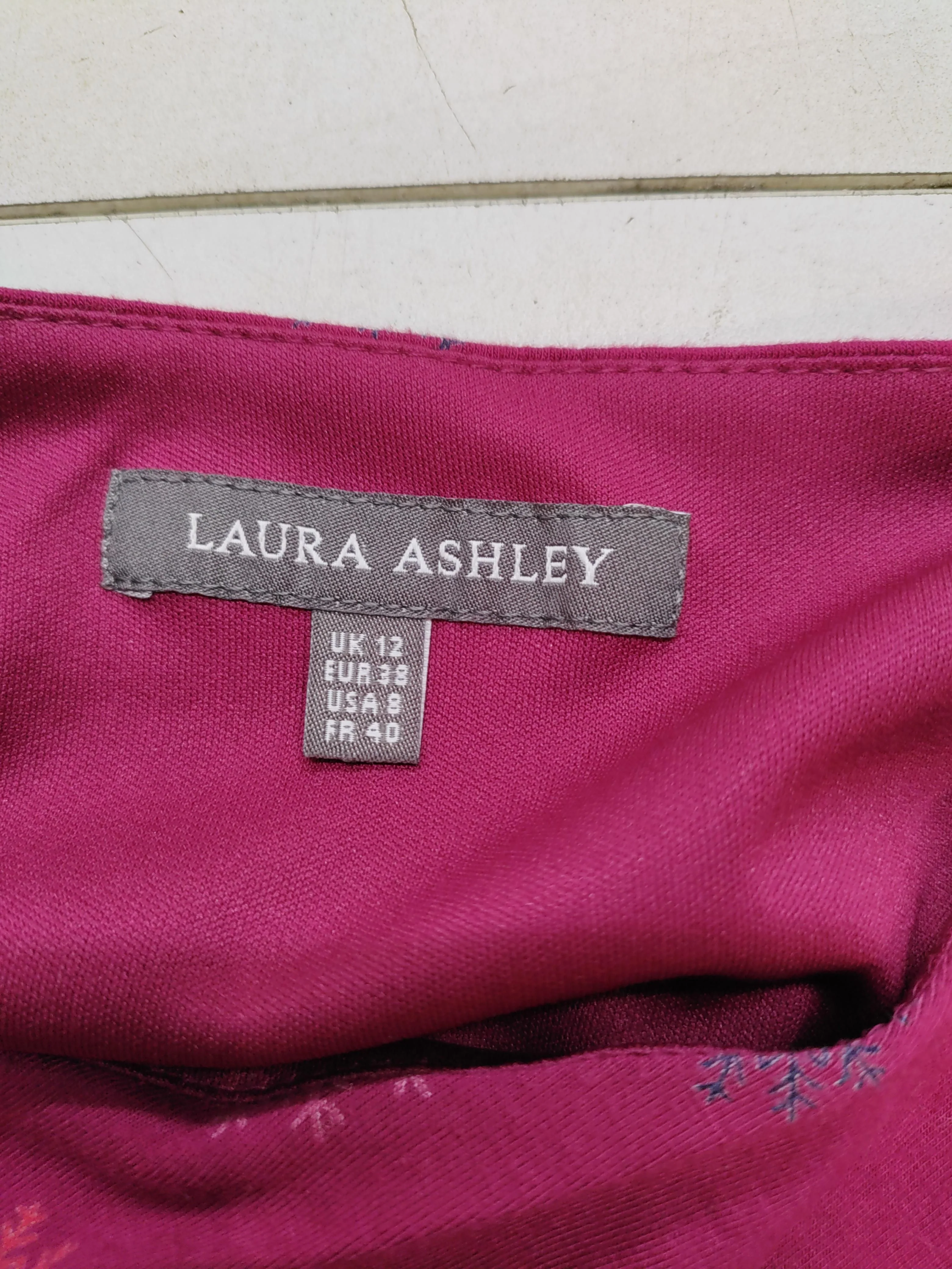 Laura Ashley Bodycon Mini Dress UK12 in Pink - Image 9