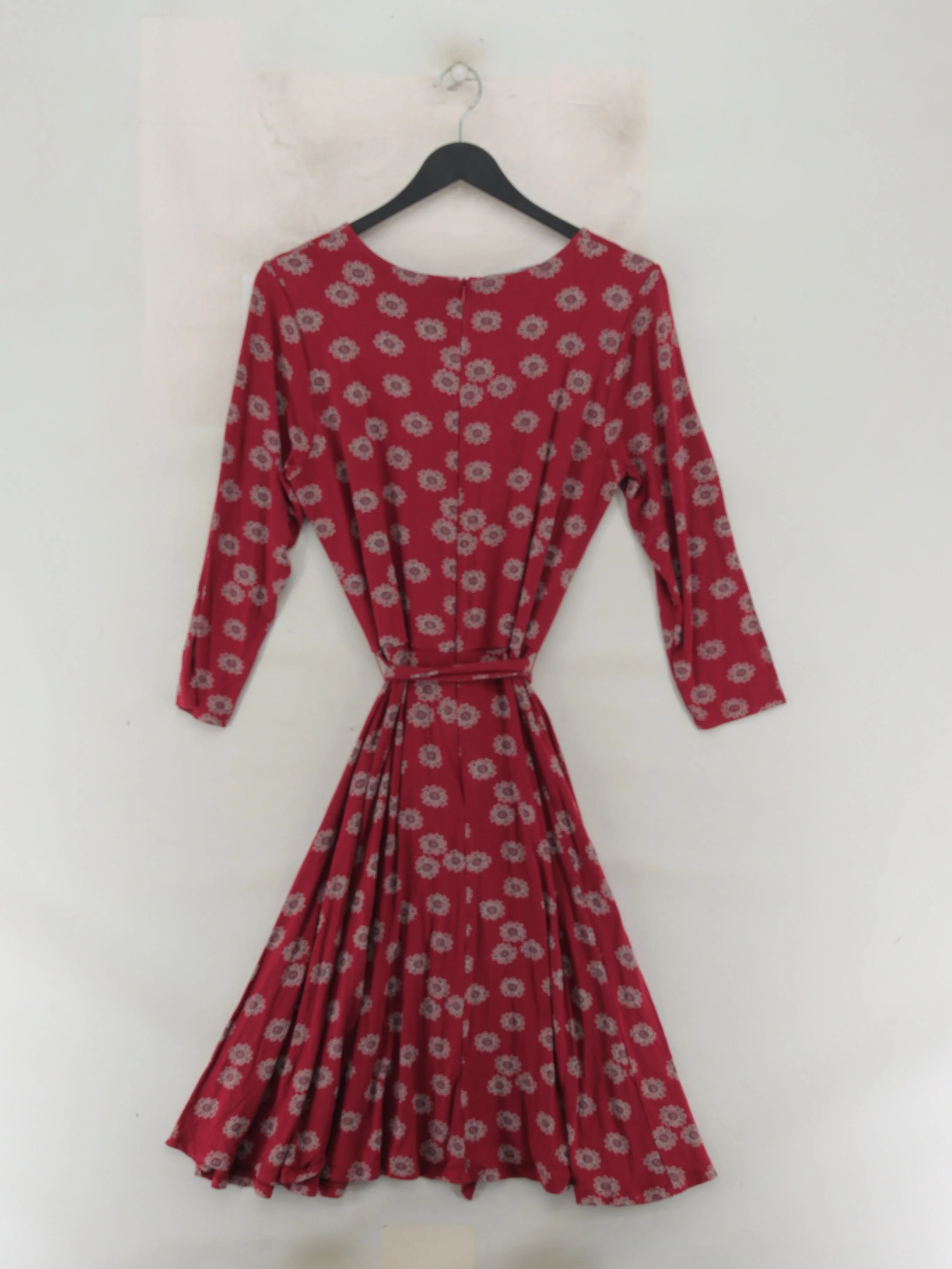 Laura Ashley Shirt Midi Dress UK12 in Red - Image 2