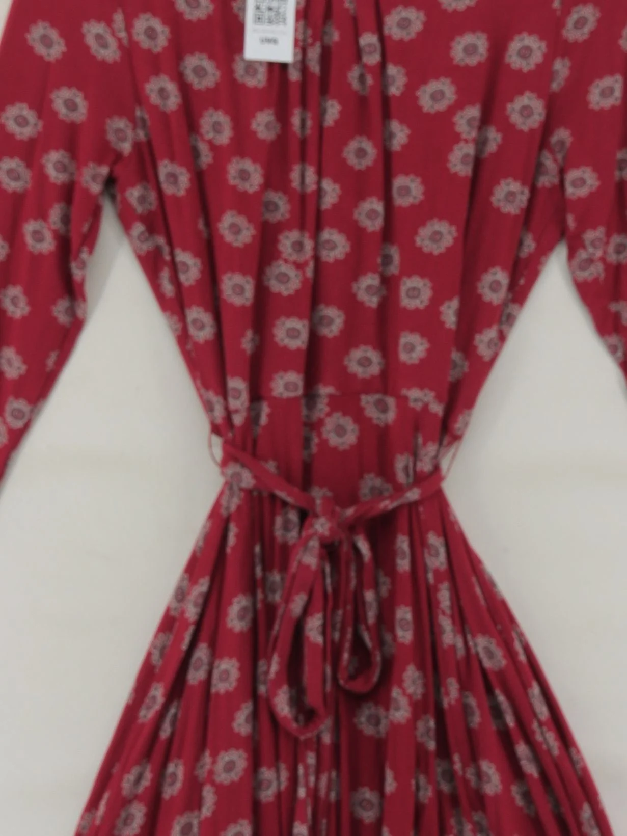 Laura Ashley Shirt Midi Dress UK12 in Red - Image 3