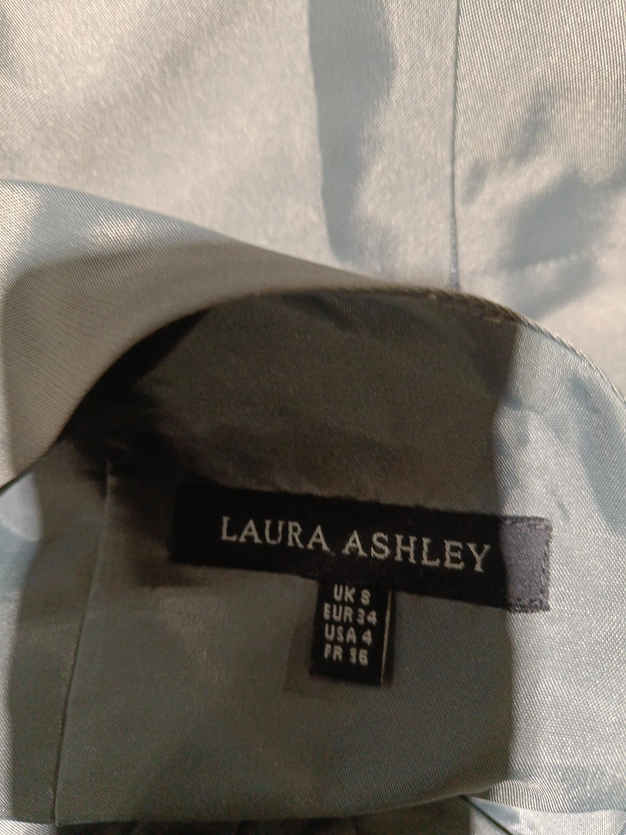 Laura Ashley Skater Midi Dress UK6 in Grey - Image 5
