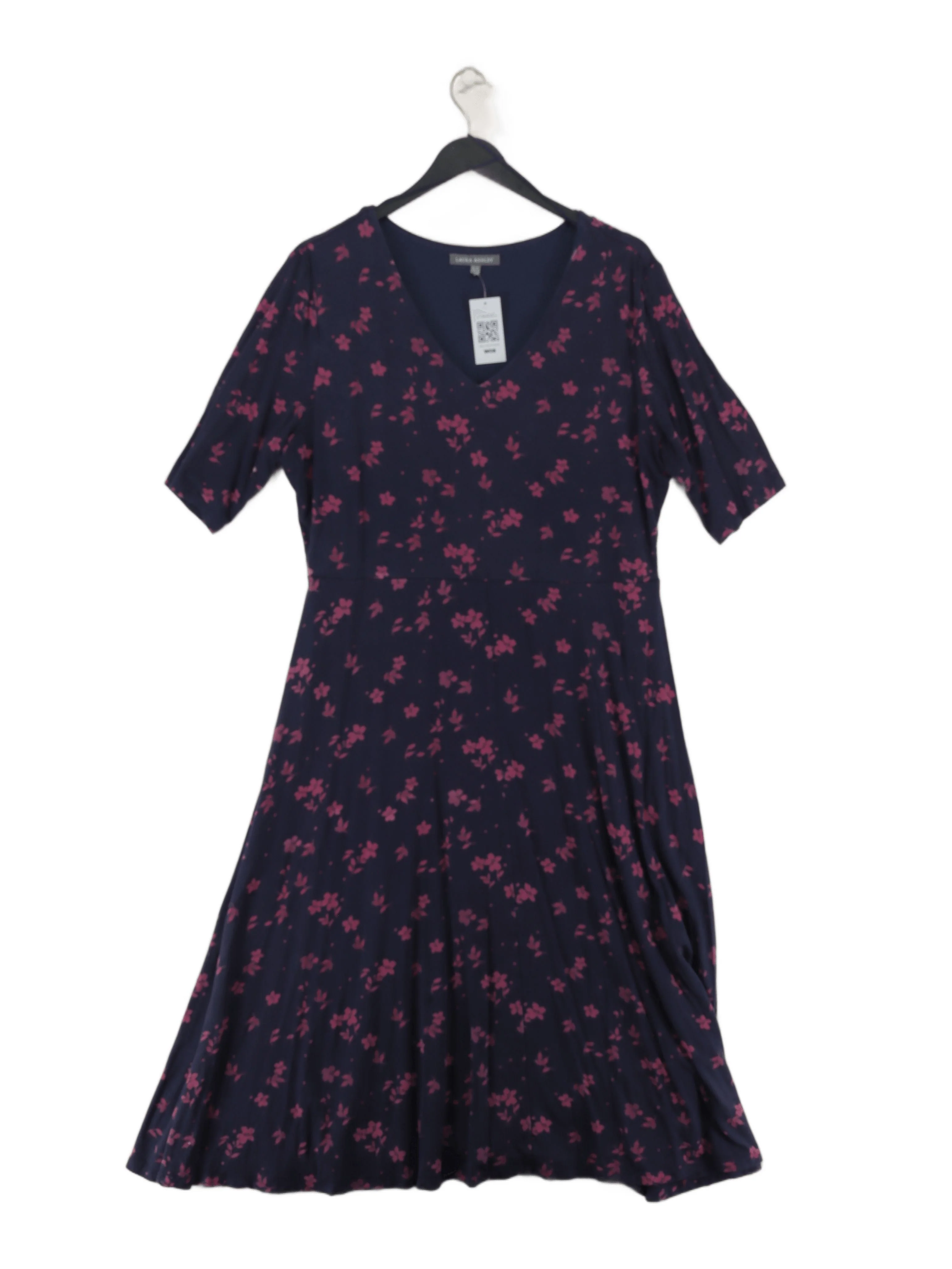 Laura Ashley T-Shirt Midi Dress UK16 in Blue