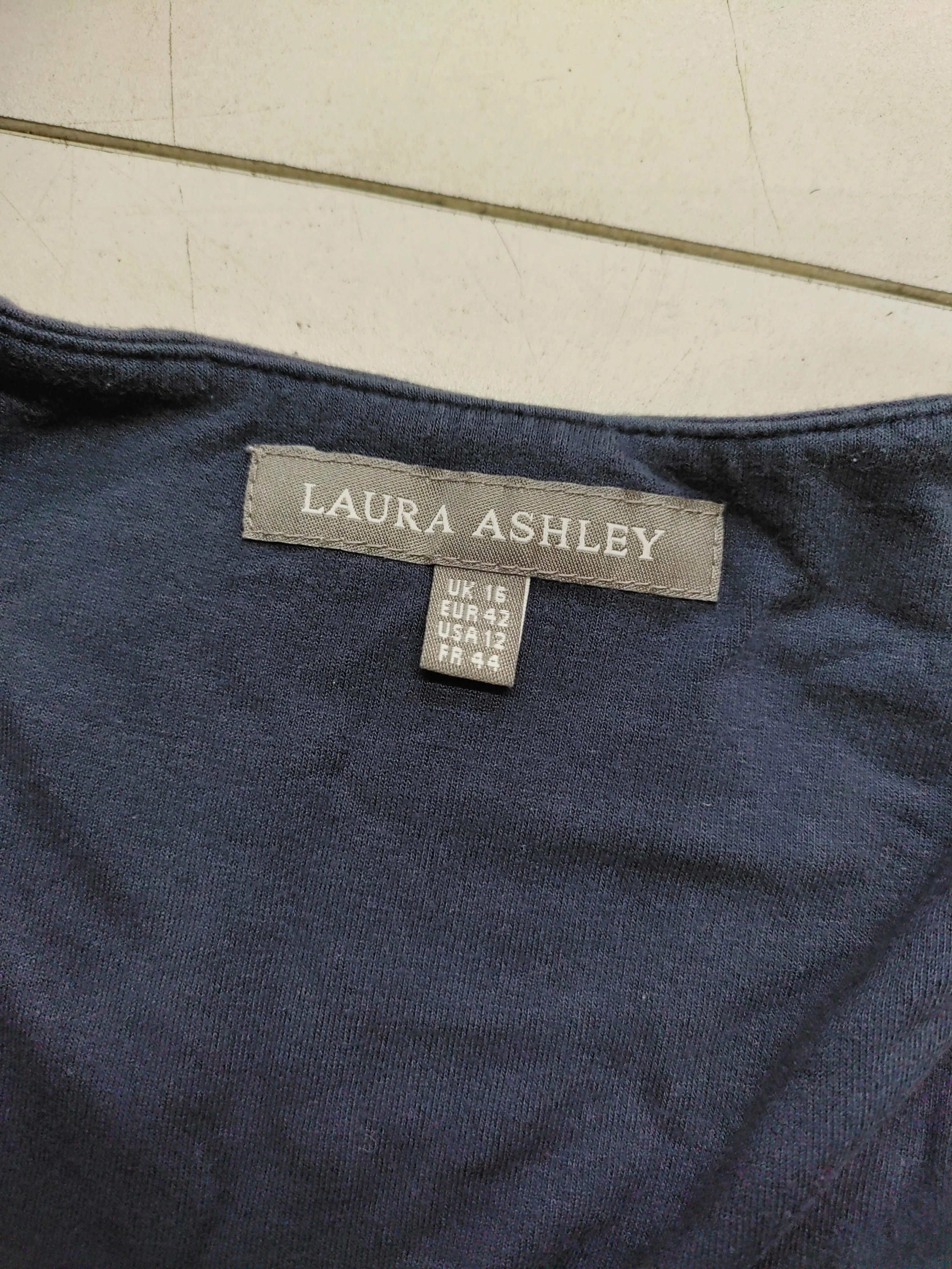 Laura Ashley T-Shirt Midi Dress UK16 in Blue - Image 6