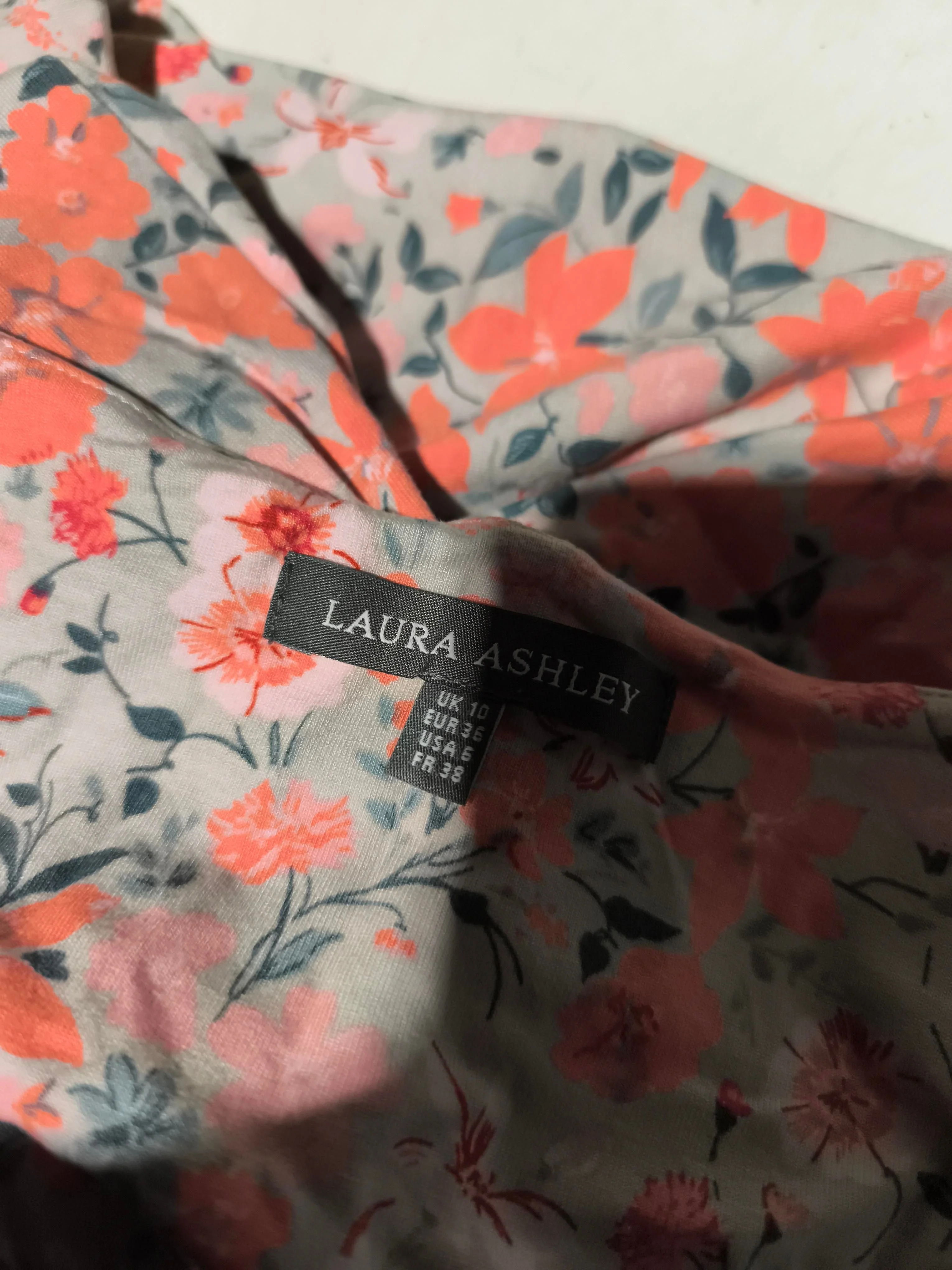 Laura Ashley T-Shirt Mini Dress UK10 in Multi - Image 5