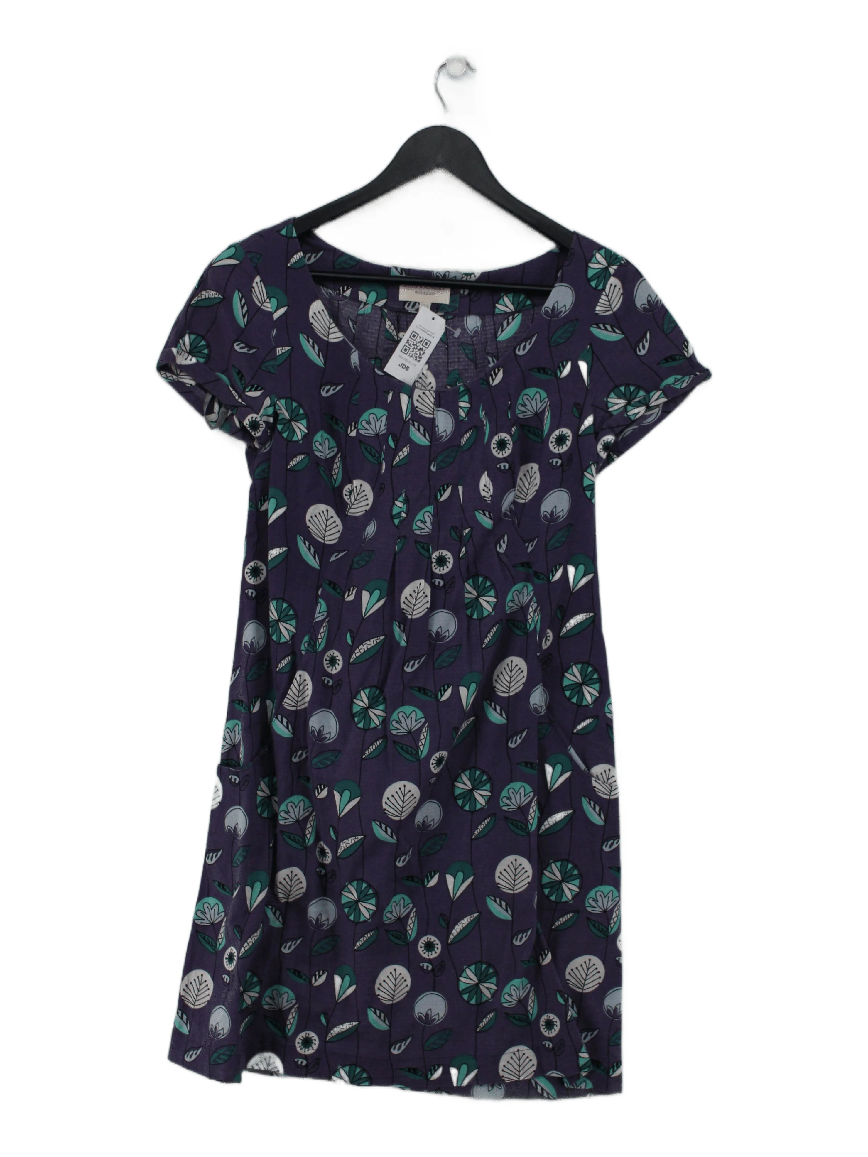 Laura Ashley T-Shirt Mini Dress UK10 in Purple